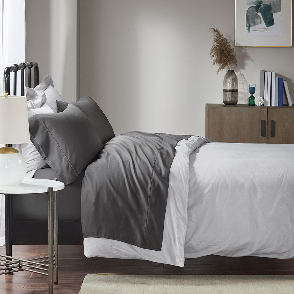 1500 Thread Count - Queen Sheet Set - Charcoal