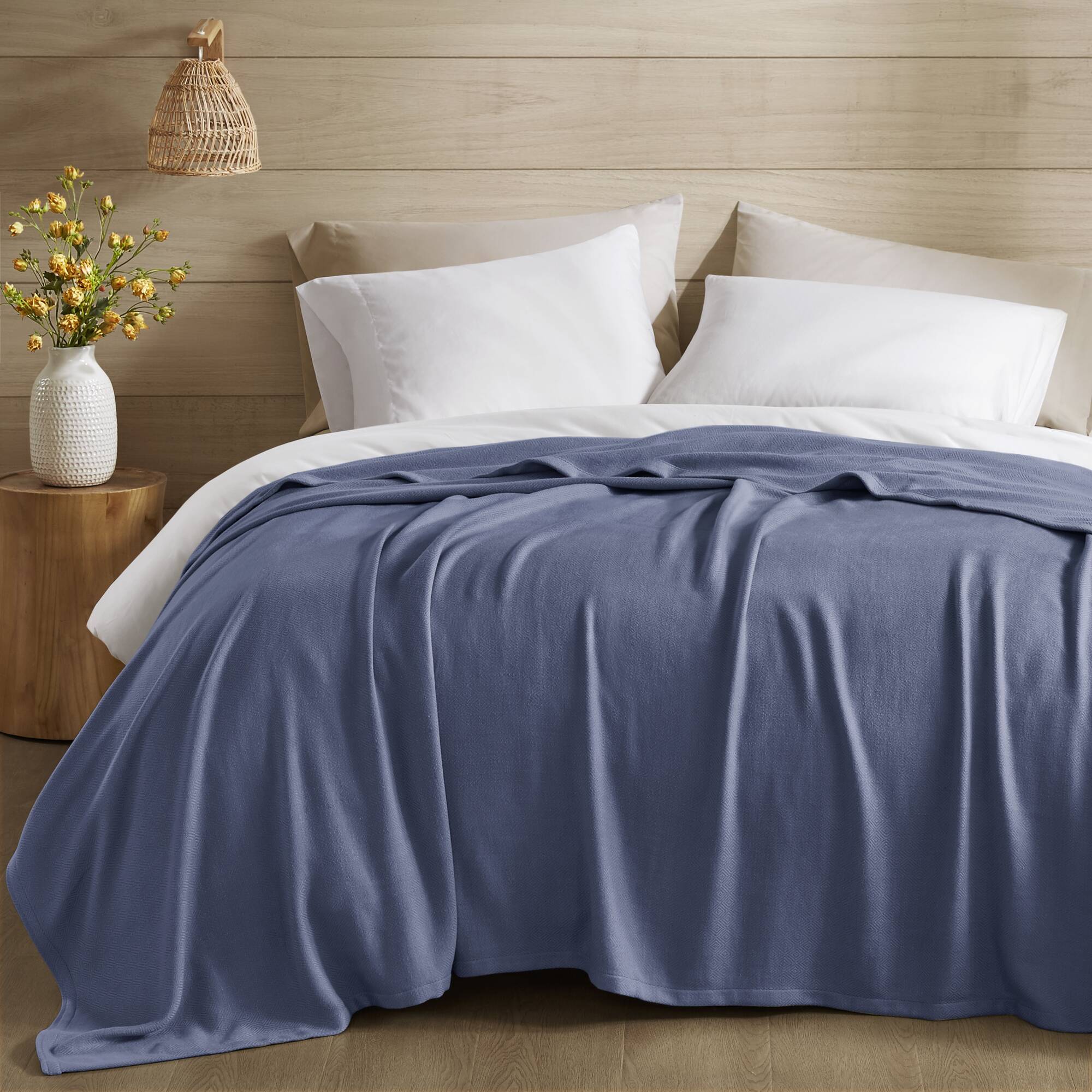 Bamboo Cotton - Twin Rayon From Blanket - Navy
