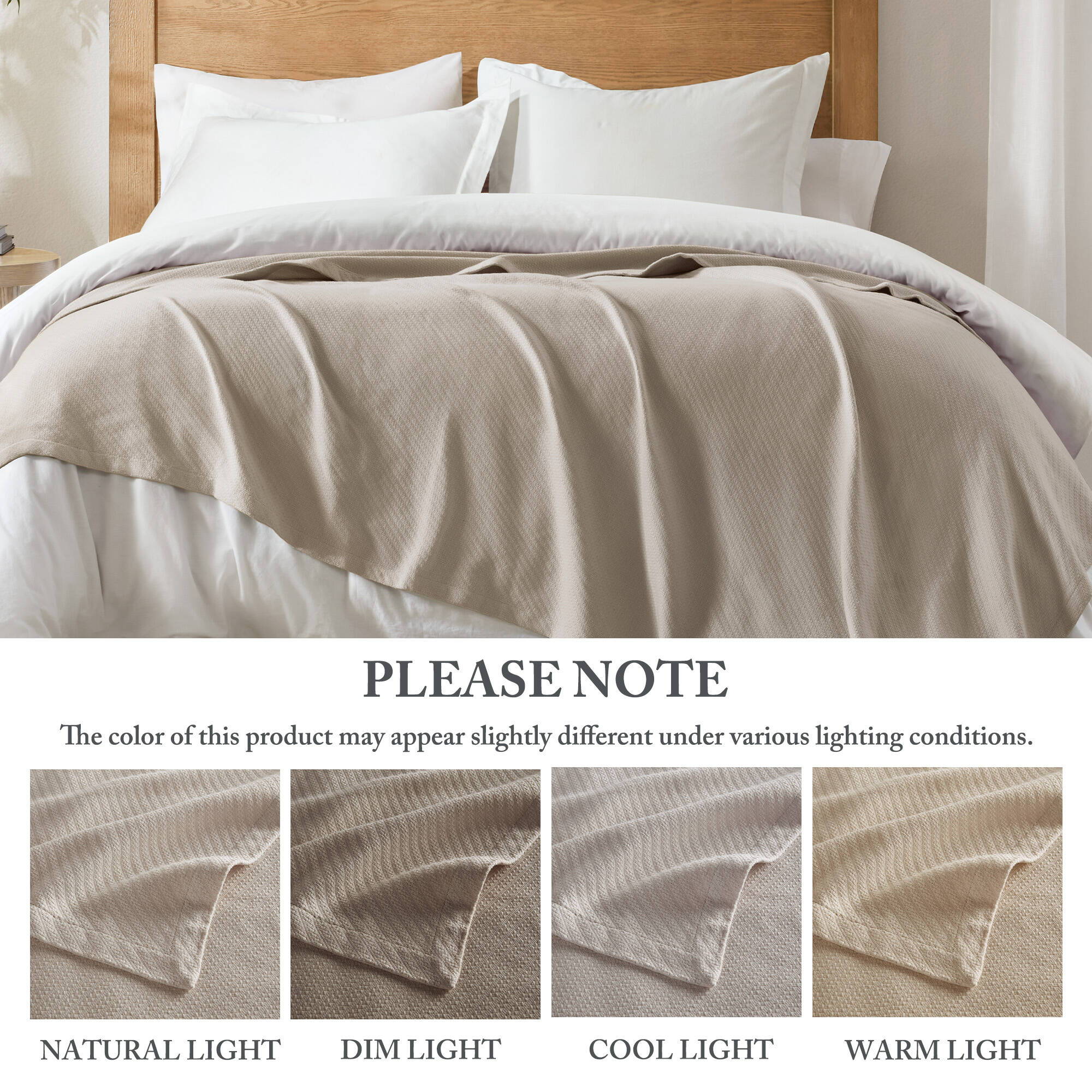 Liquid - King Blanket - Beige