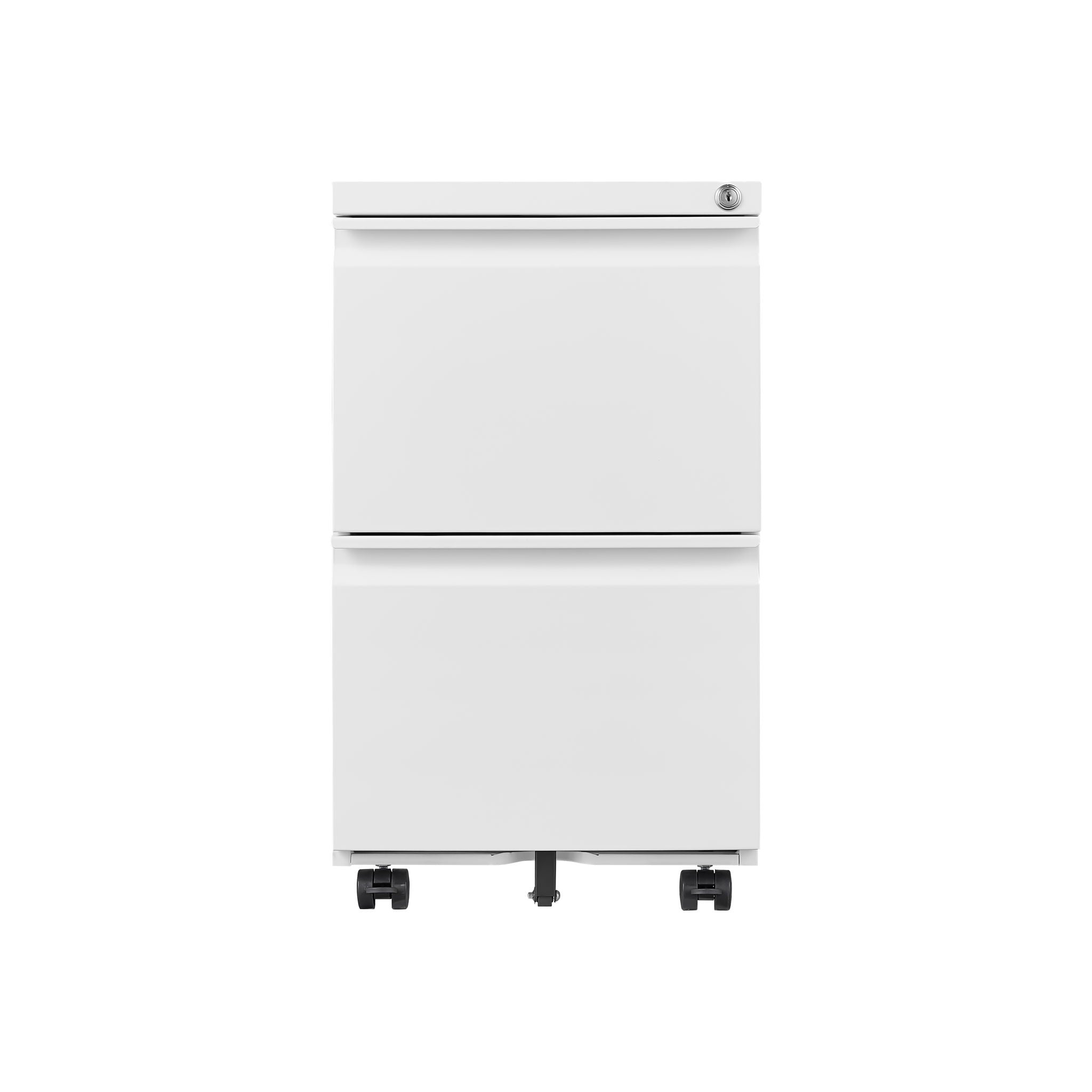 Office Storage Cabinet With 2 Drawers And Lock