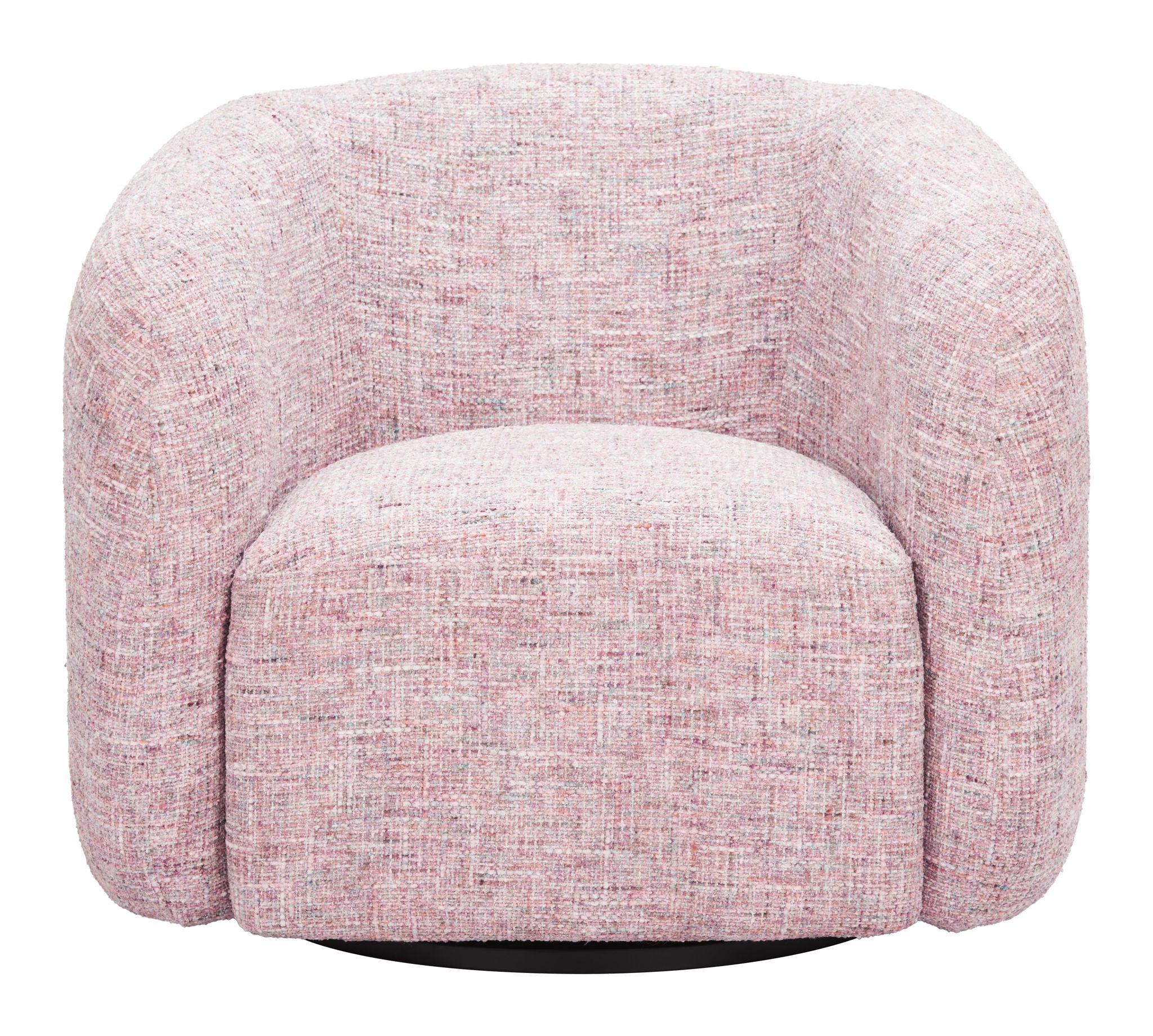 Refine - Swivel Chair - Pink Tweed