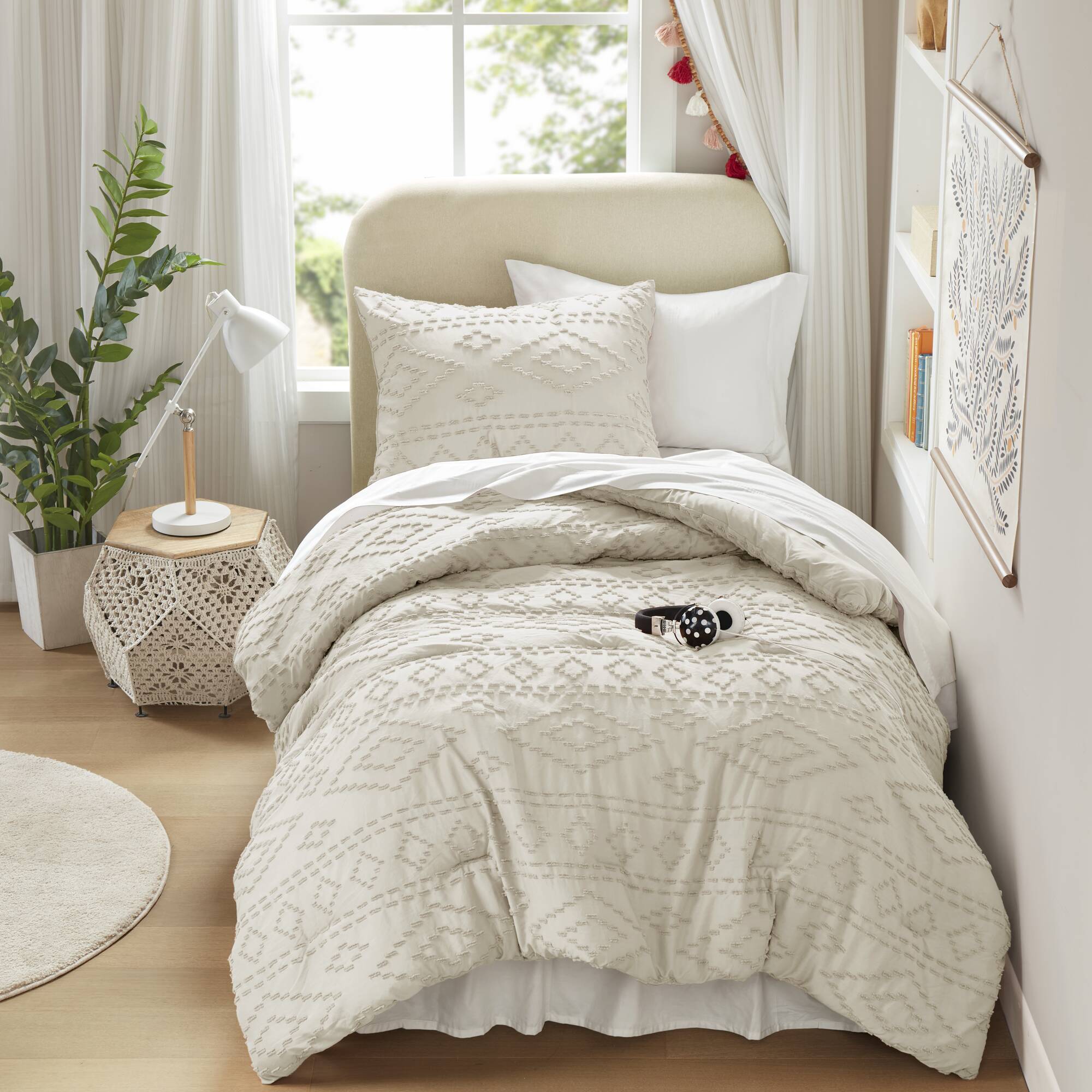 Gigi - Full/Queen Comforter Mini Set - Beige