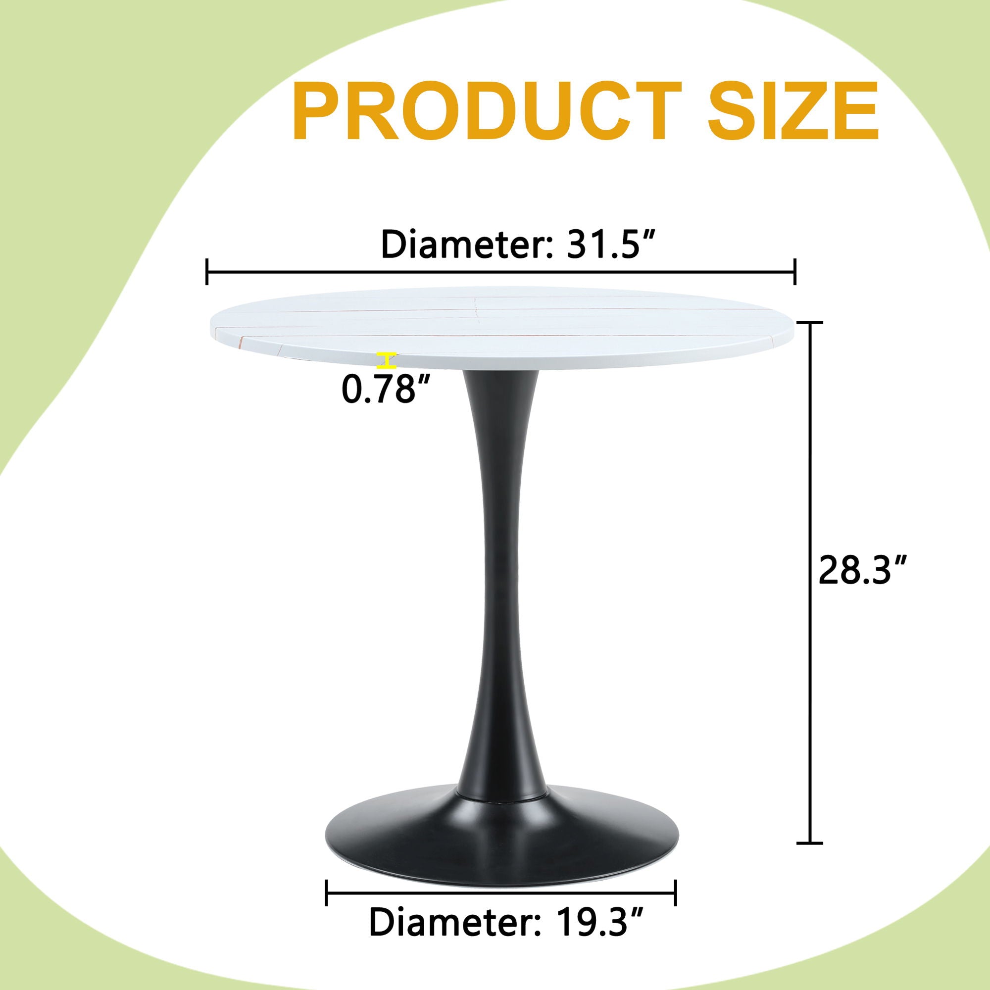 Ergonomic Round Dining Table For Kitchen
