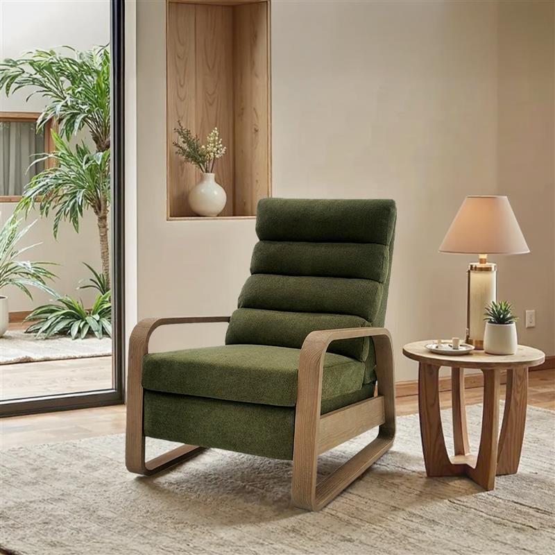 Jordan - Framed Push Back Recliner - Green