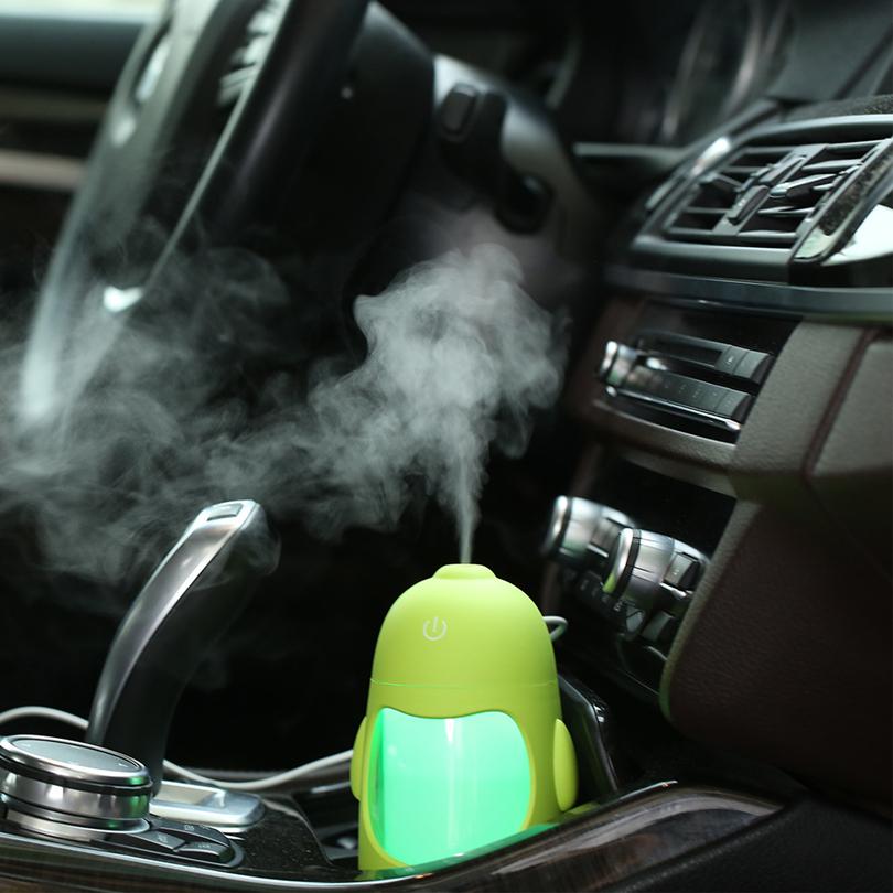 Diffuser Humidifier Aroma USB Ultrasonic 150ML USB Mini Air Purifier Atomizer Mist Maker DC 5V LED Light For Home Office