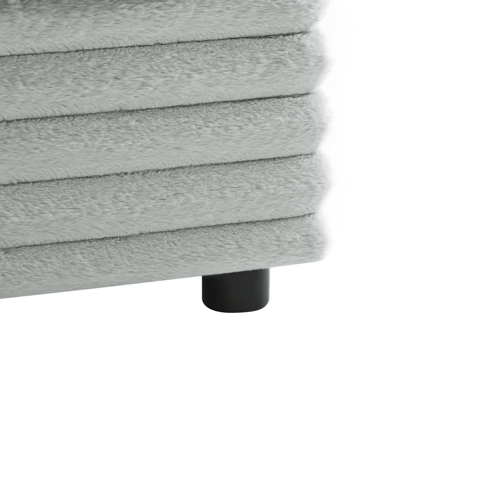 Jenny - Square Ottoman - Gray