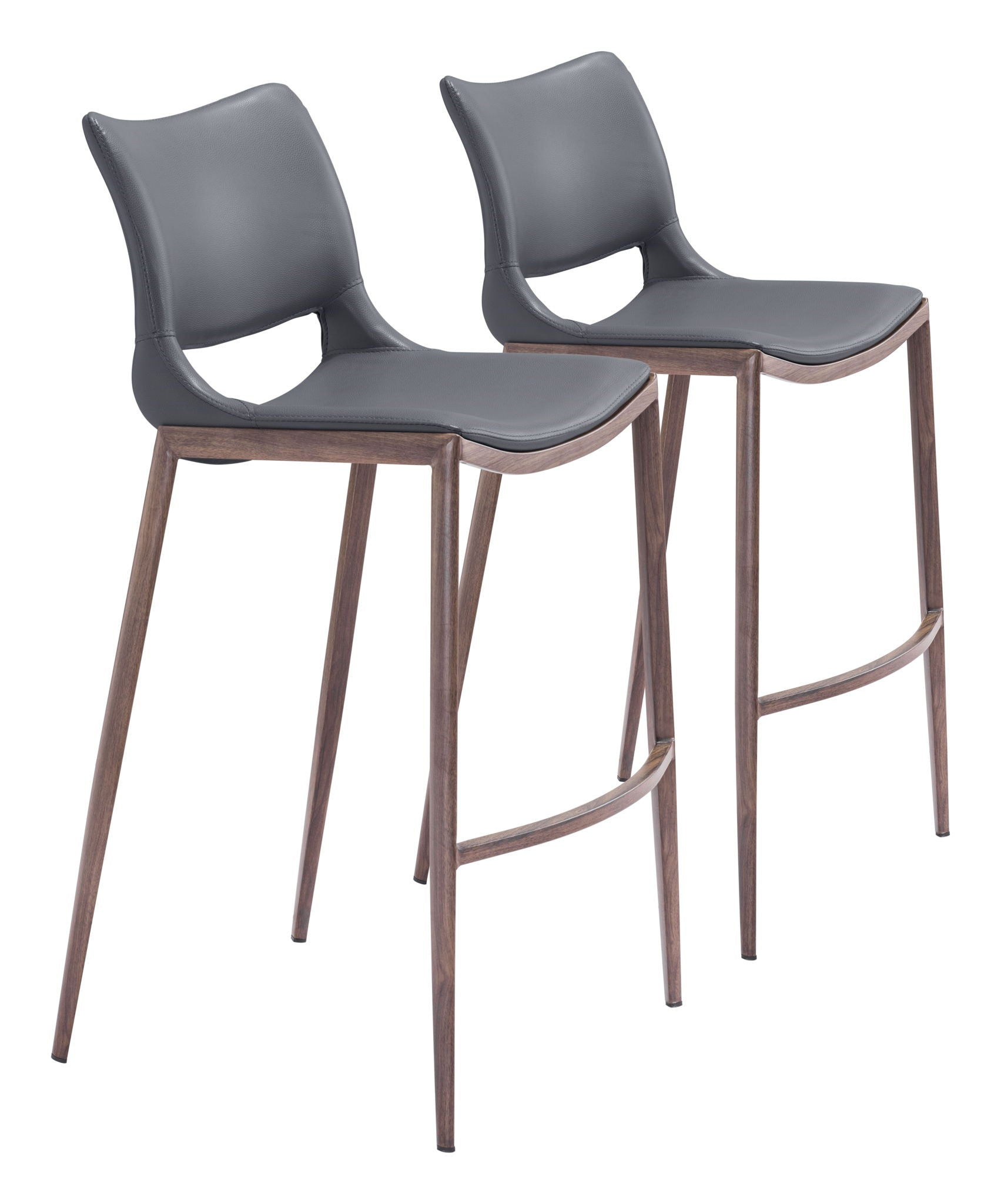 Ace - Bar Chair With Walnut Legs (Set of 2)