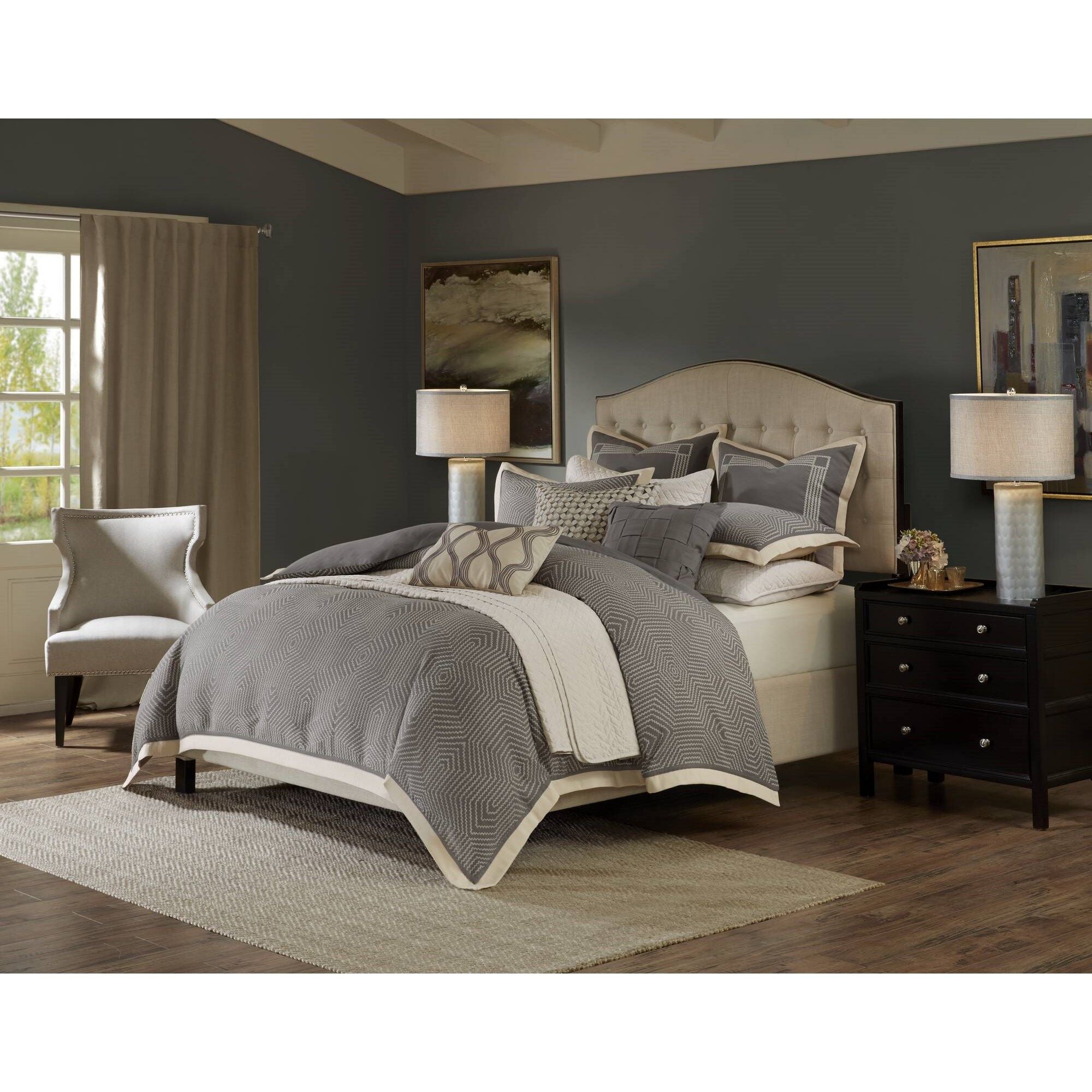 Shades of Gray - Queen Comforter Set - Gray