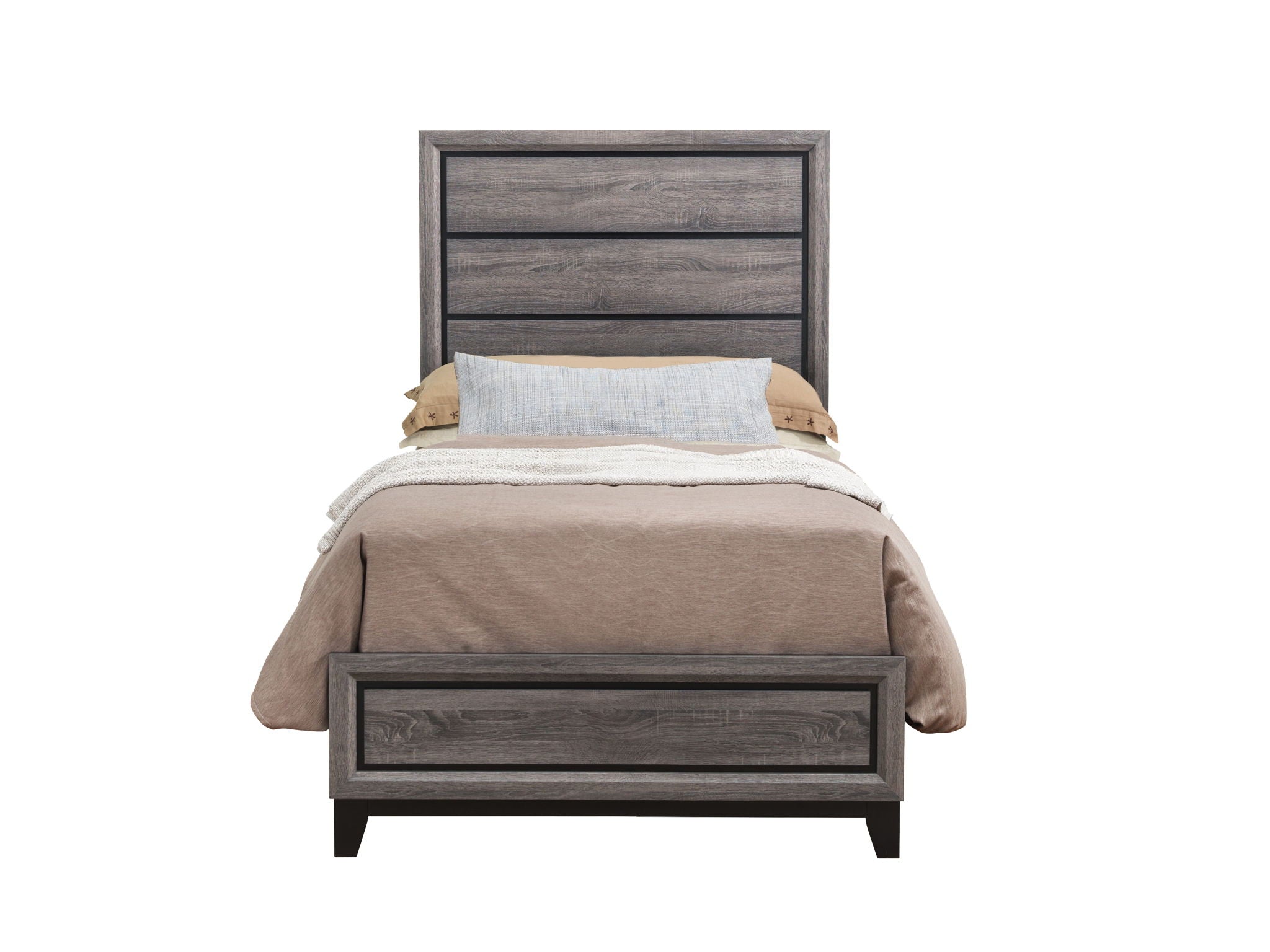 Kate - Full Bed Headboard & Footboard - Foil Gray