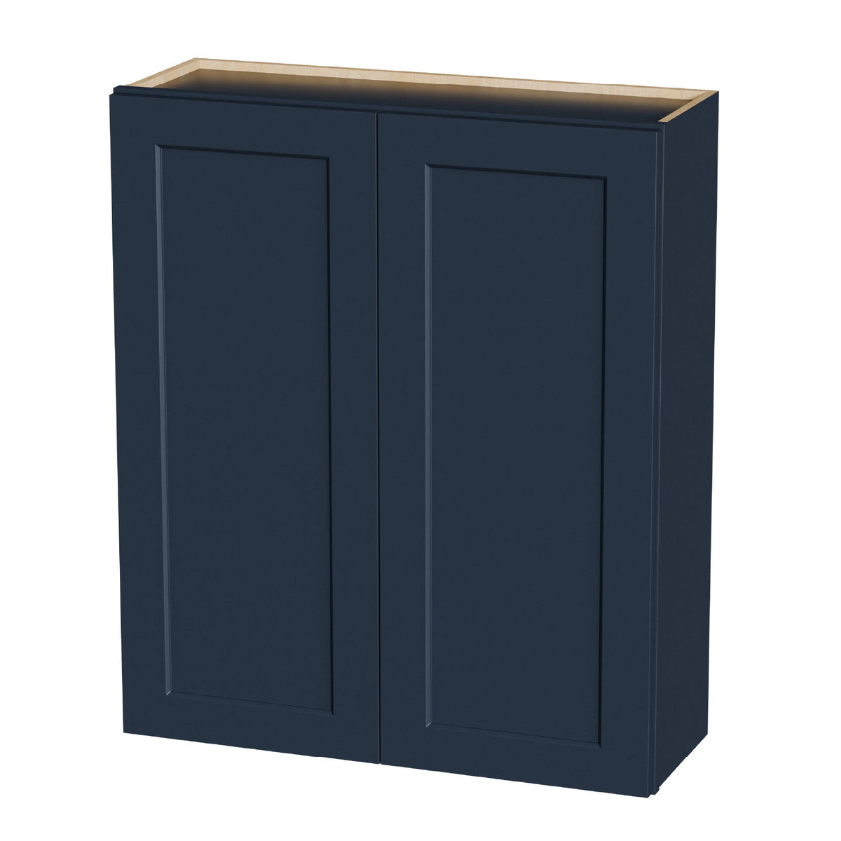 Shaker Wall Cabinet With Soft Close Hinges, Adjustable Shelves, Double Door
