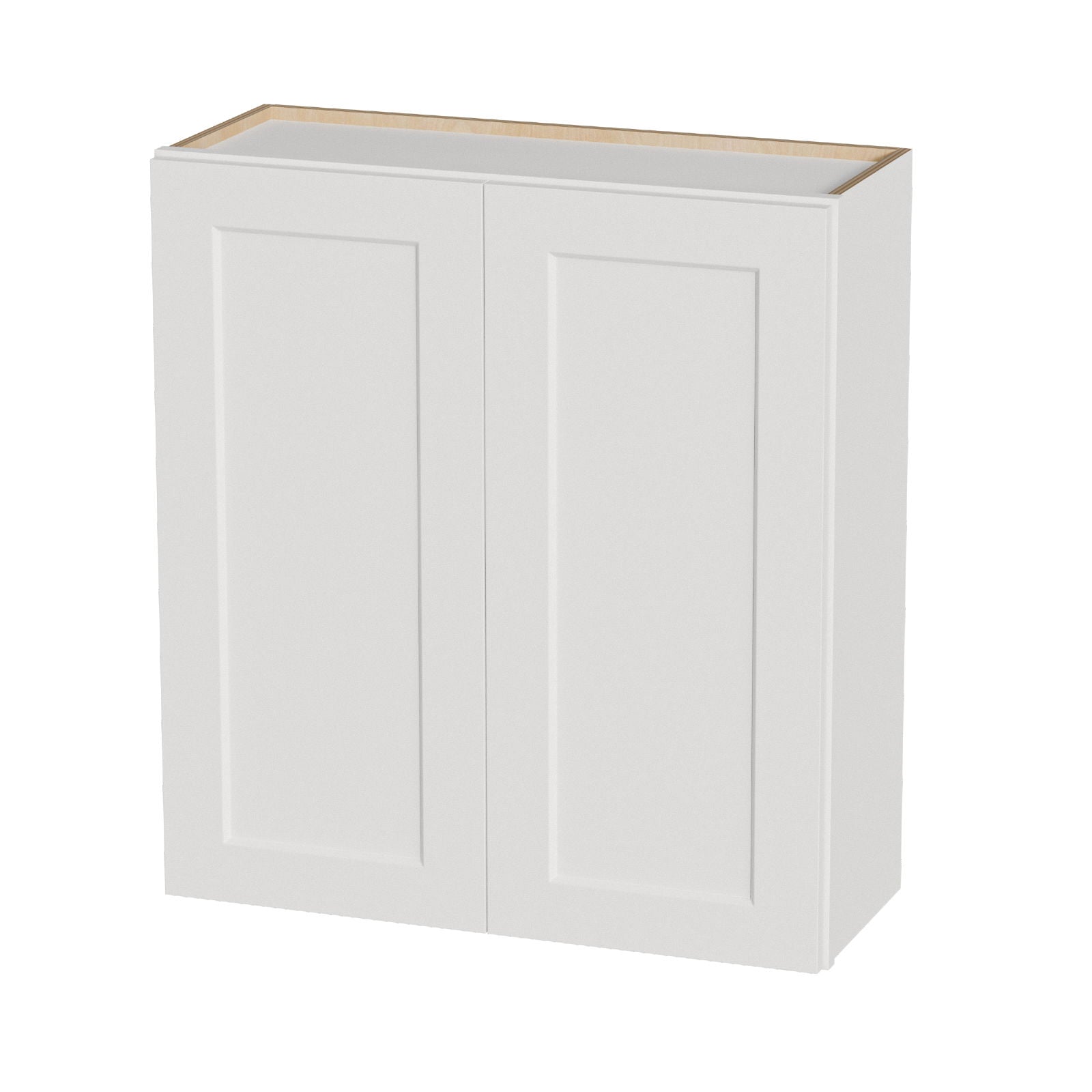 Shaker Wall Cabinet With Soft Close Hinges, Adjustable Shelves, Double Door