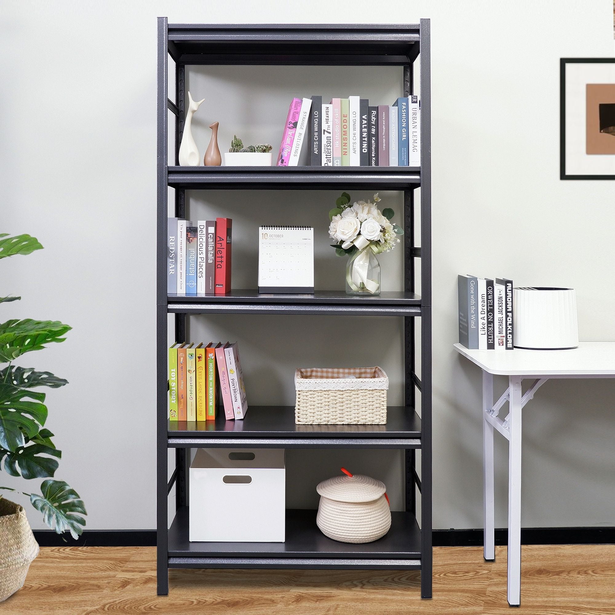 5 Tier Heavy Duty Shelving Unit Adjustable Shelving