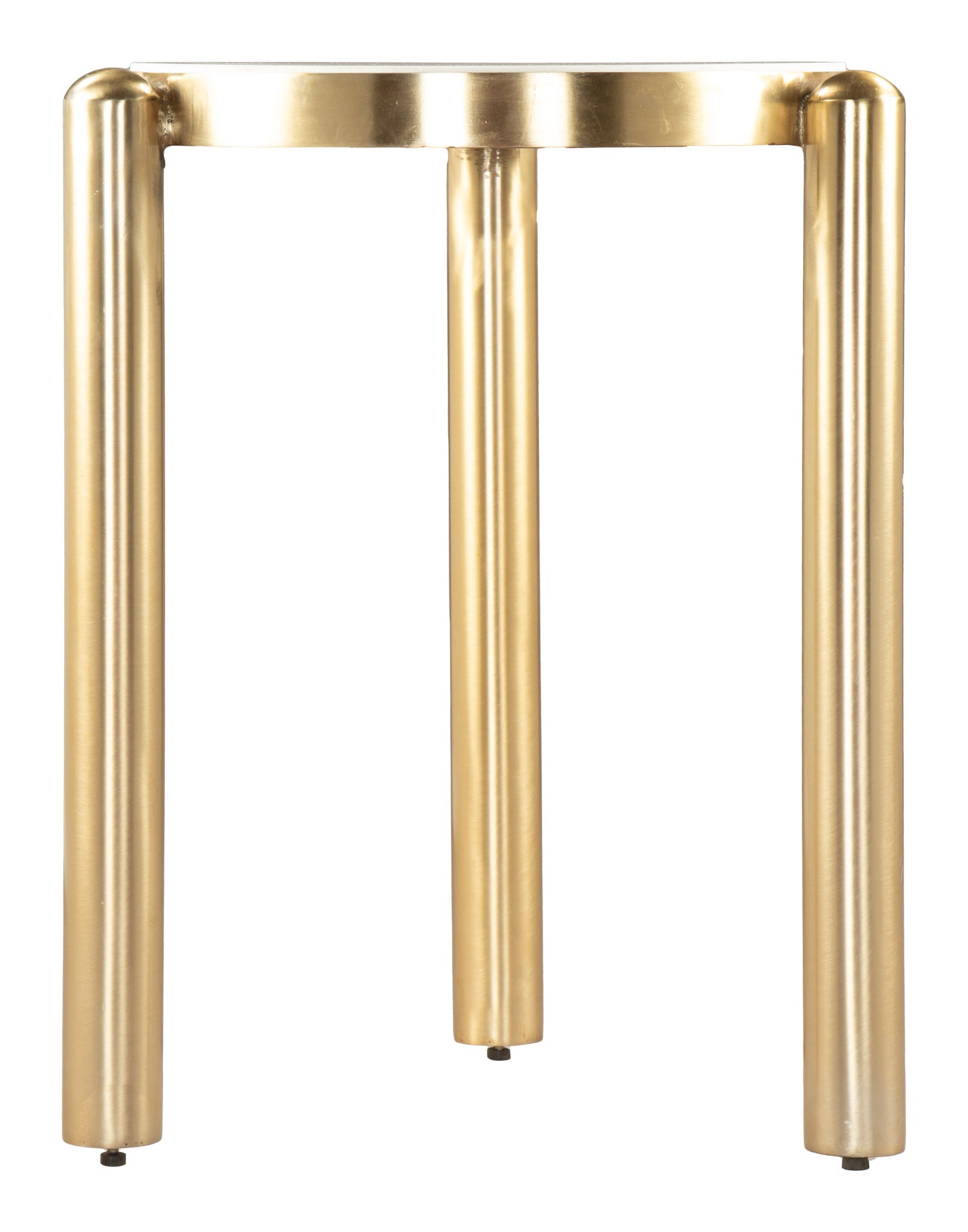 Noan - Side Table - White / Gold