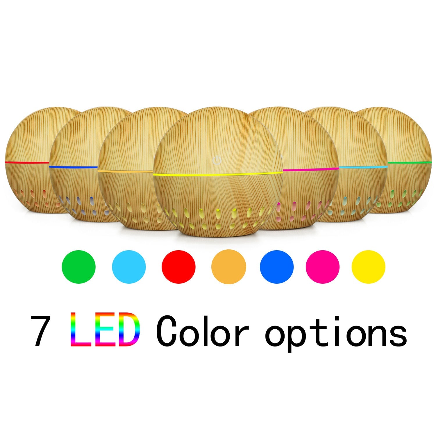 New Office Desktop Colorful Translucent Humidifier AliExpress Foreign Trade Small Capacity 130ML Humidifier