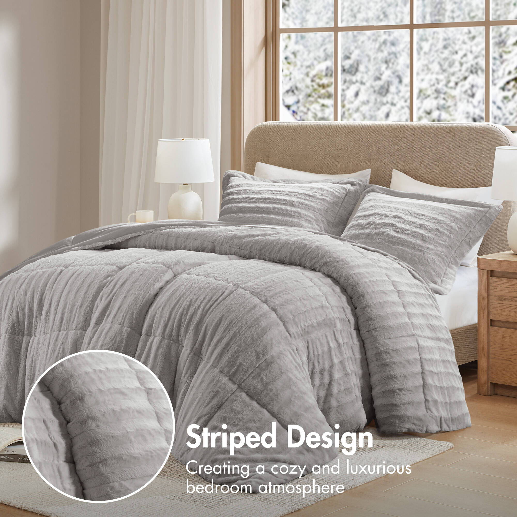 Duke - Comforter Mini Set - Gray