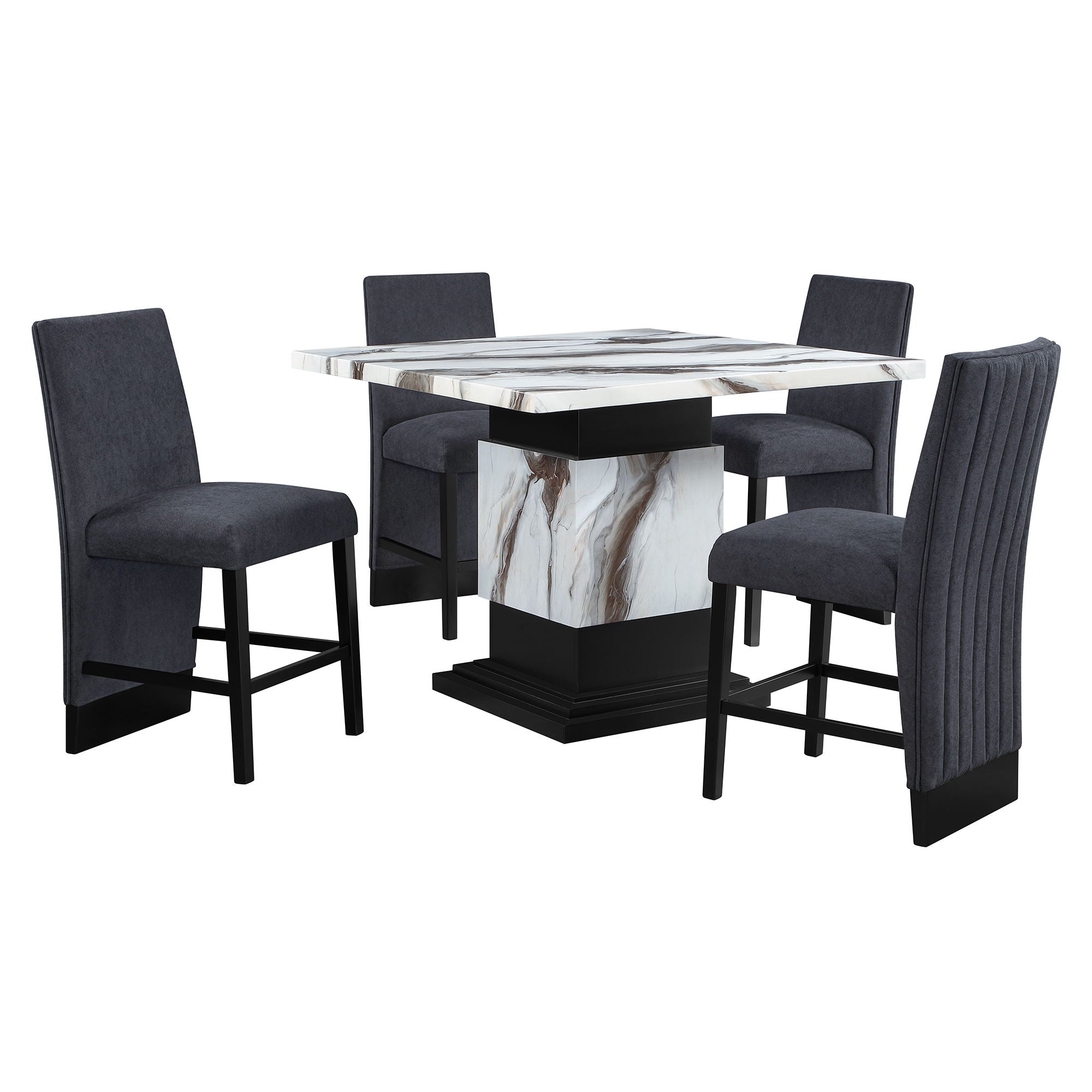 D12BT - Bar Table Base - Black / White