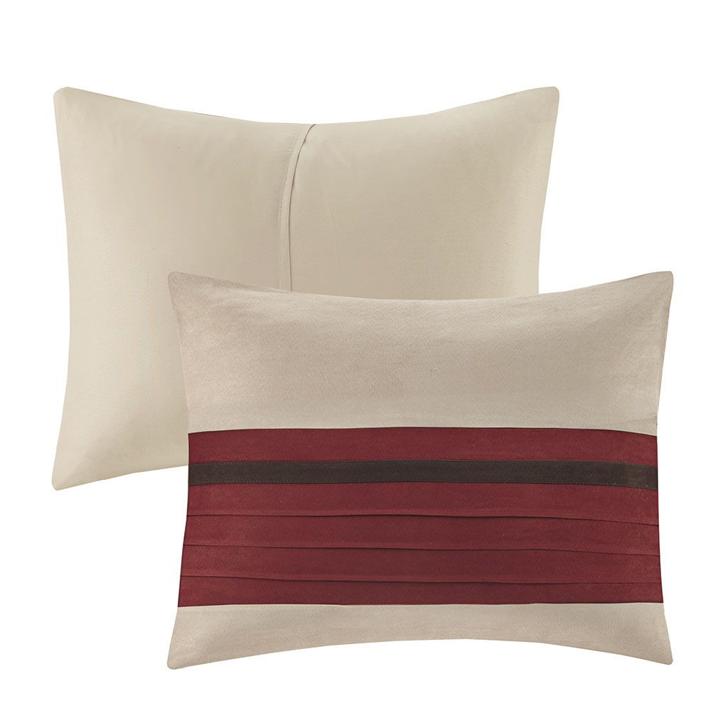 Palmer - California King Piece Comforter (Set of 7) - Red