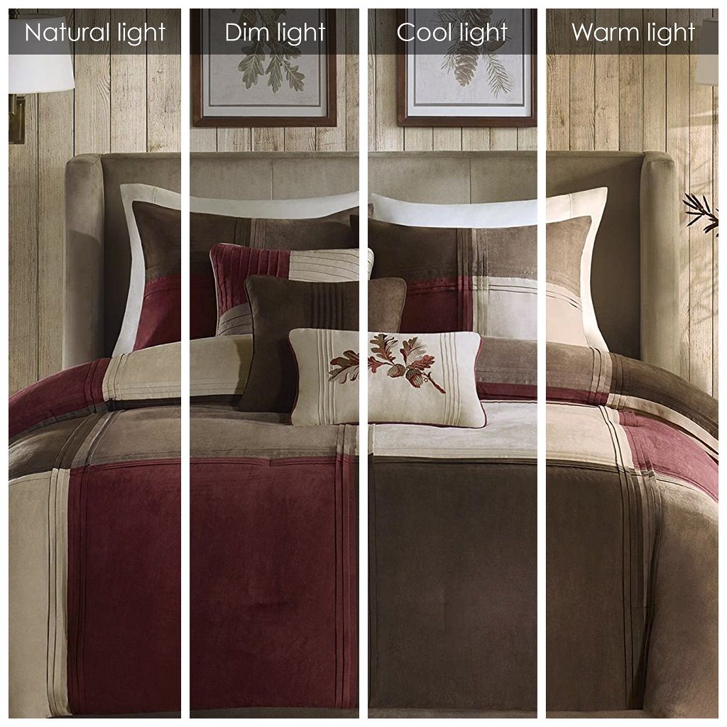 Jackson Blocks - King Piece Comforter (Set of 7) - Red