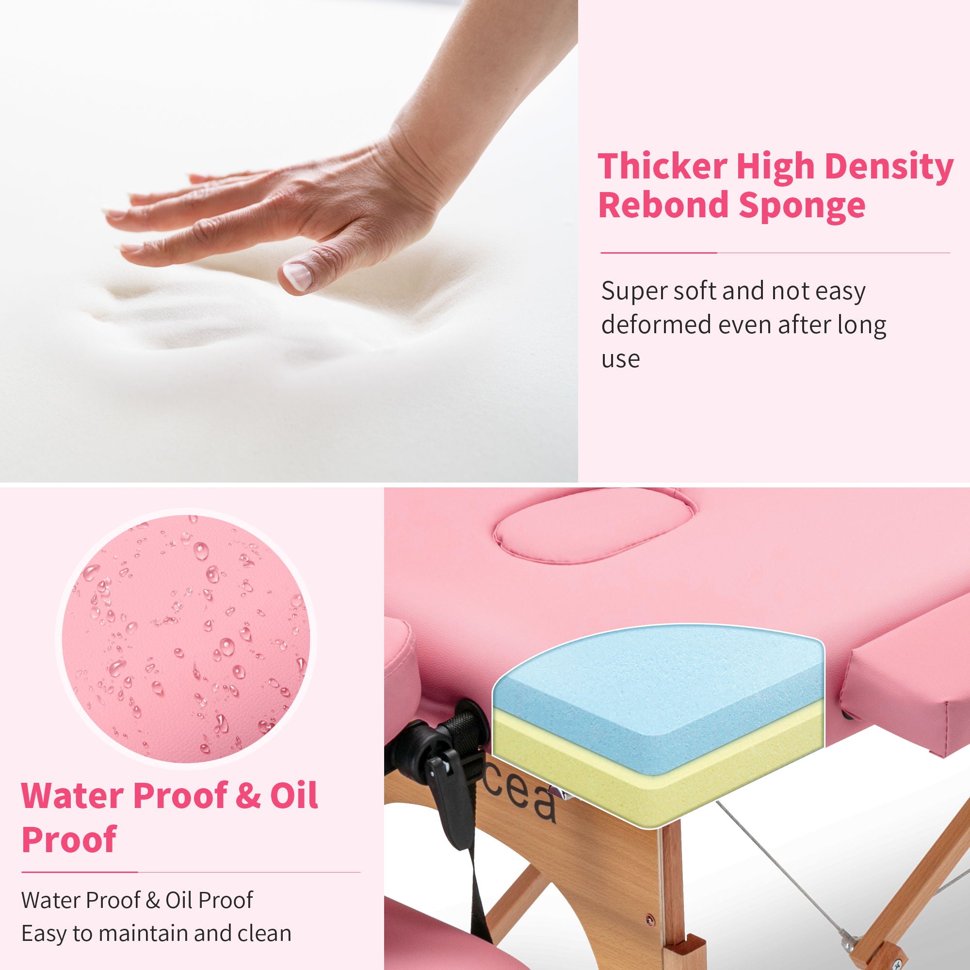 Portable Massage Table Bed With Carrying Case