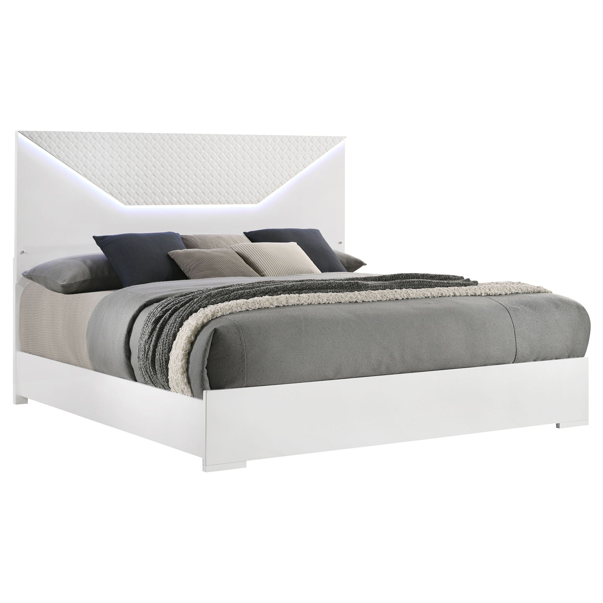 Pierce - Panel Bed LED Headboard