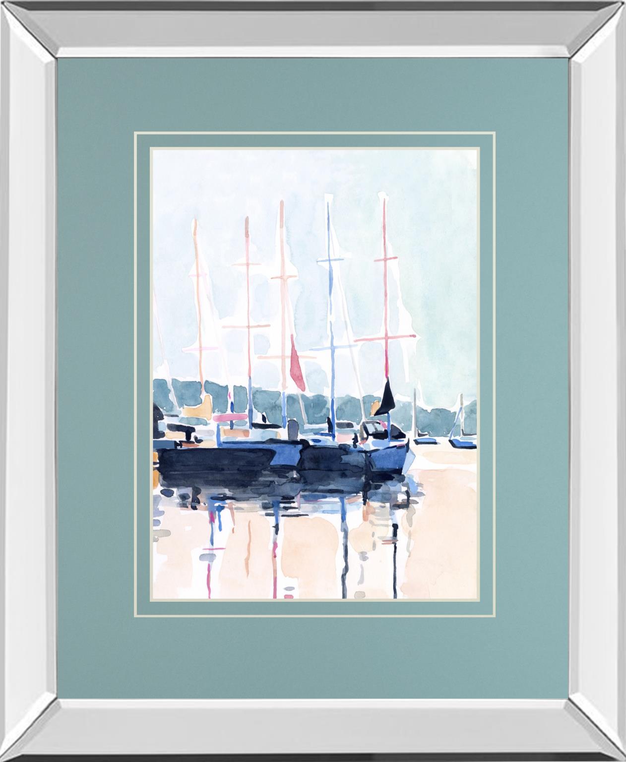 Watercolor Boat Club I By Emma Scarvey - Light Blue