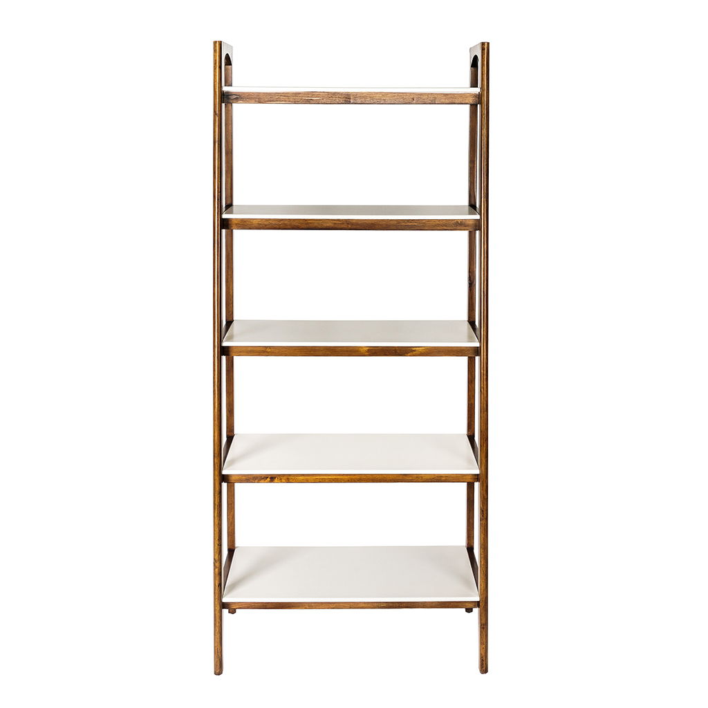 Parker - Shelf / Bookcase - Off-White / Pecan