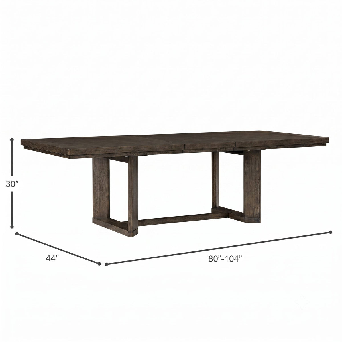 Trestle Dining Table With Leaf