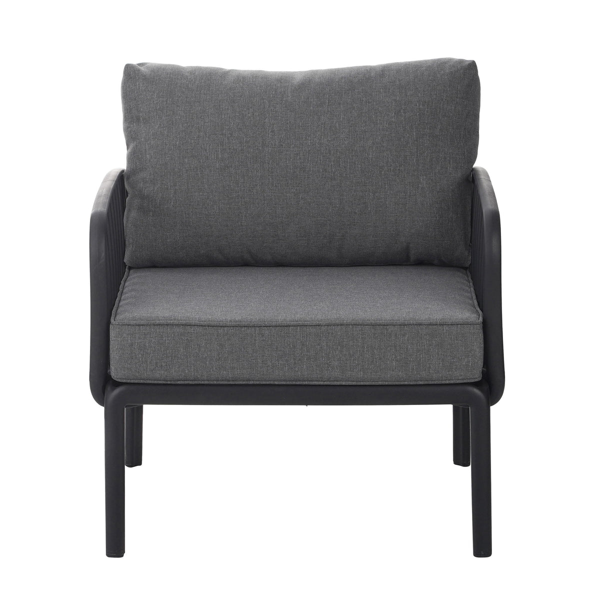 Outdoor Patio Club Chair, Waterproof Thick Cushion Deep Seating
