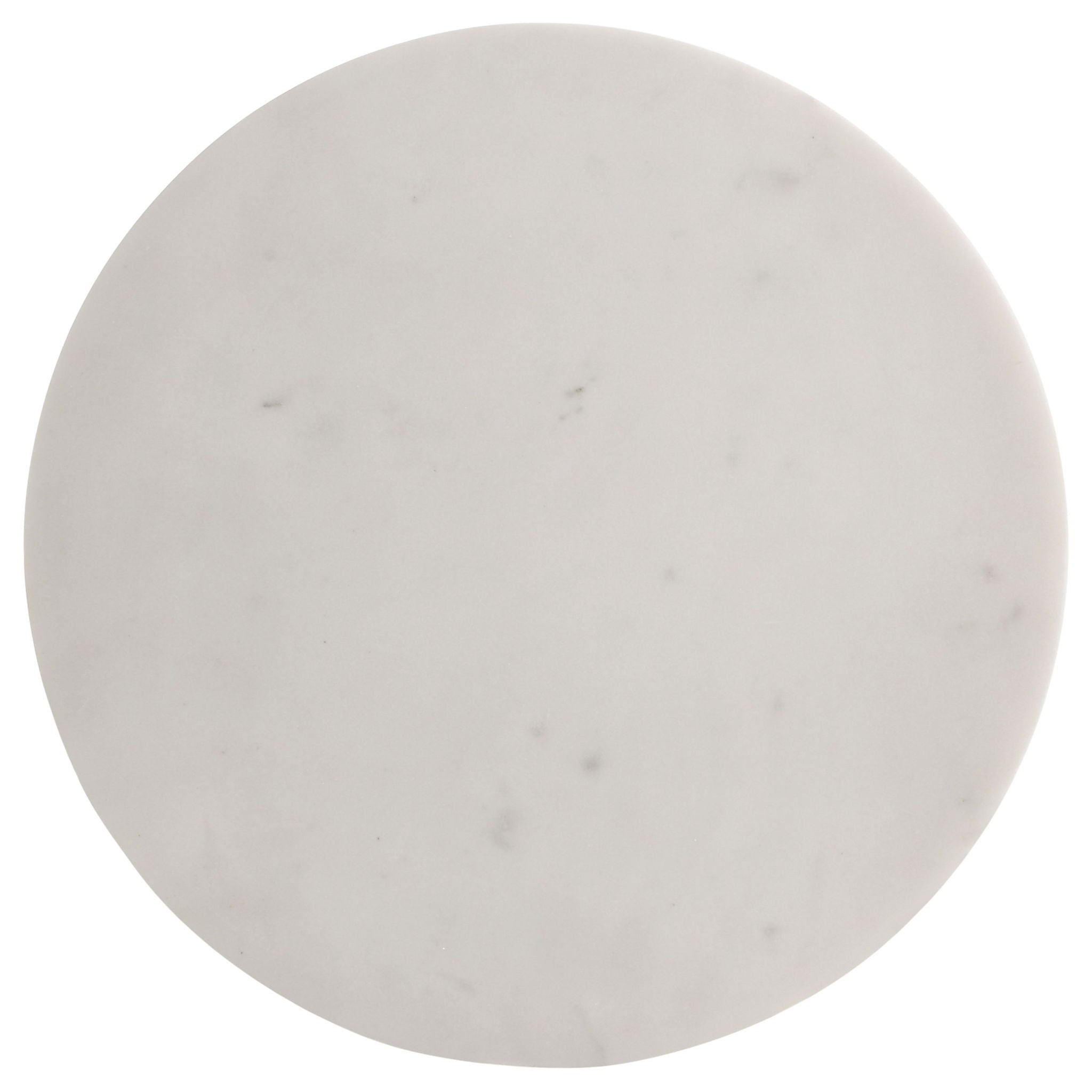 Selena - Round Side Table - White / Gray