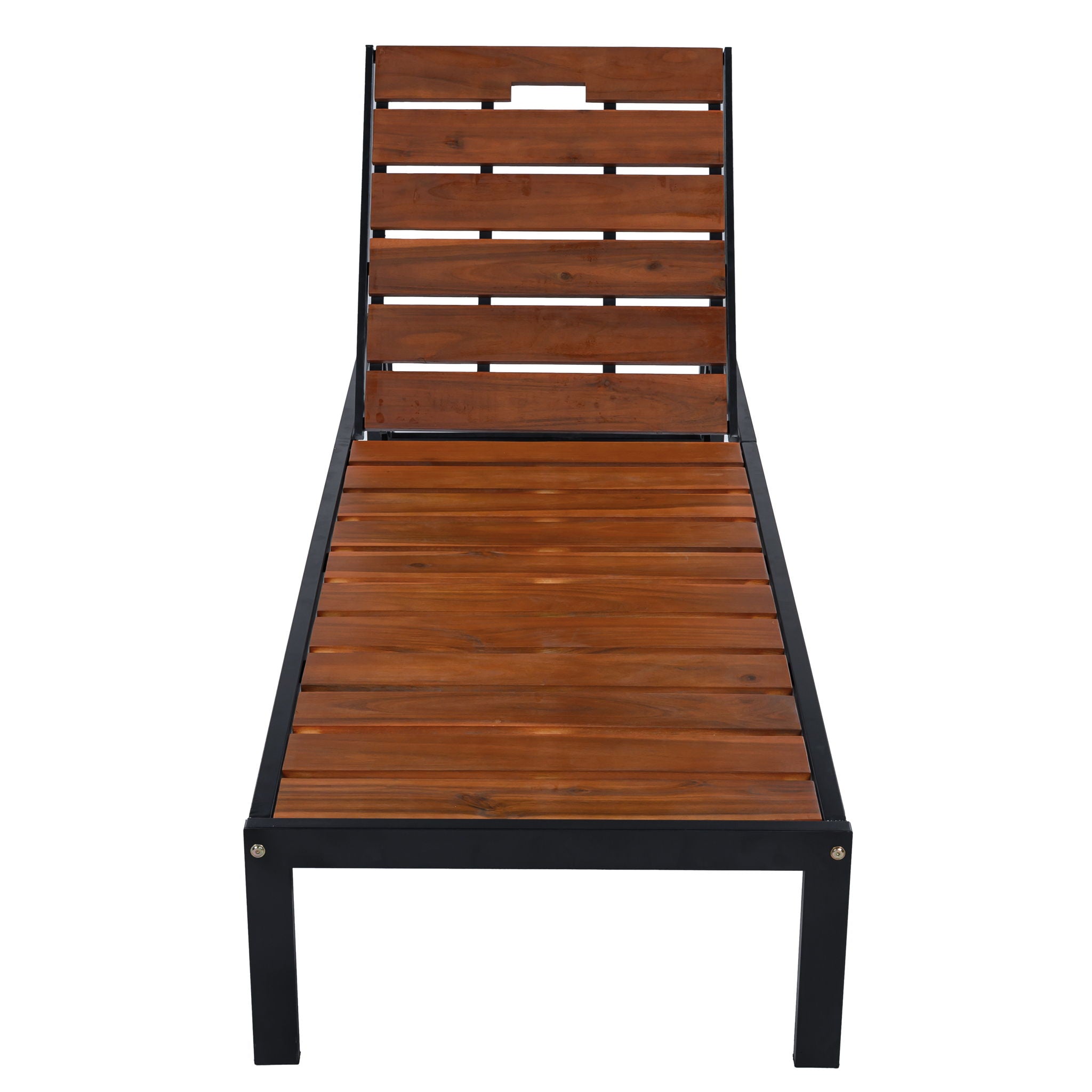 Outdoor Chaise With Adjustable Backrest