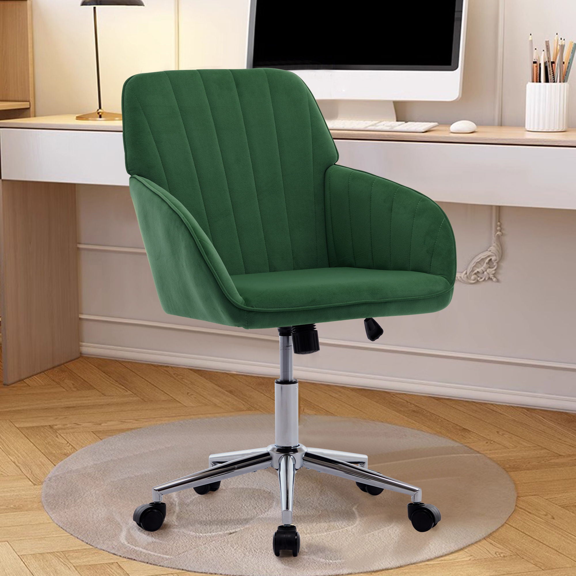 Adjustable Ergonomic Office Chair, Swivel Backrest Seat