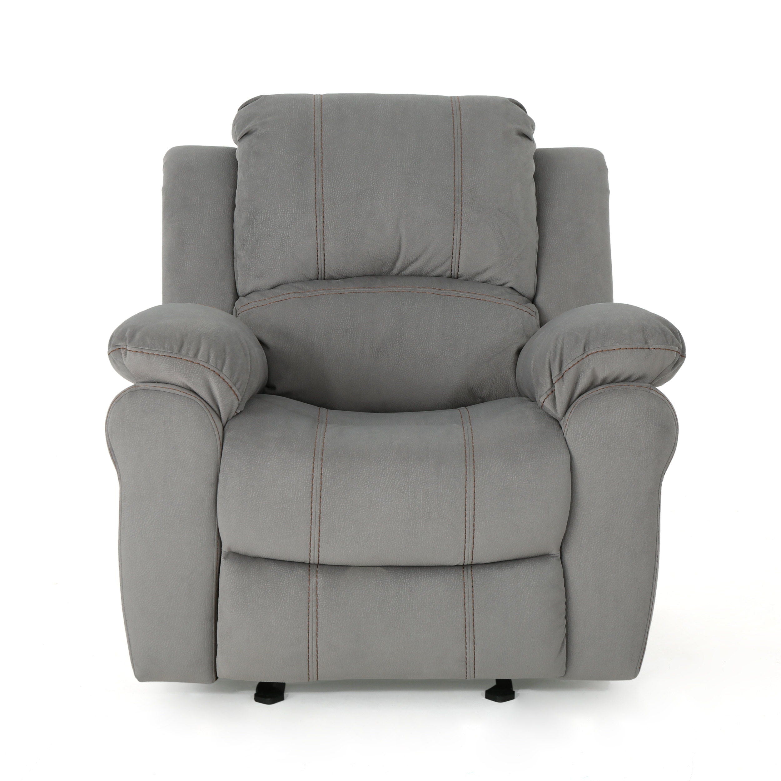 Wide Manual Glider Standard Recliner - Gray