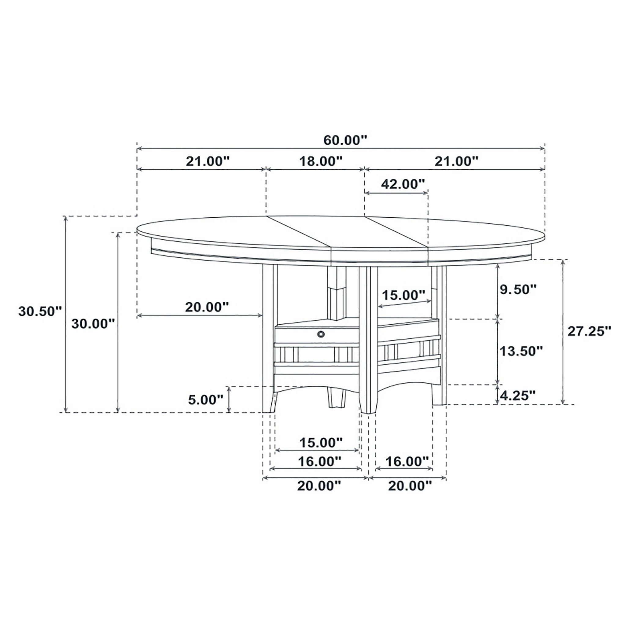 Hester - 5 Piece Dining Set - Espresso