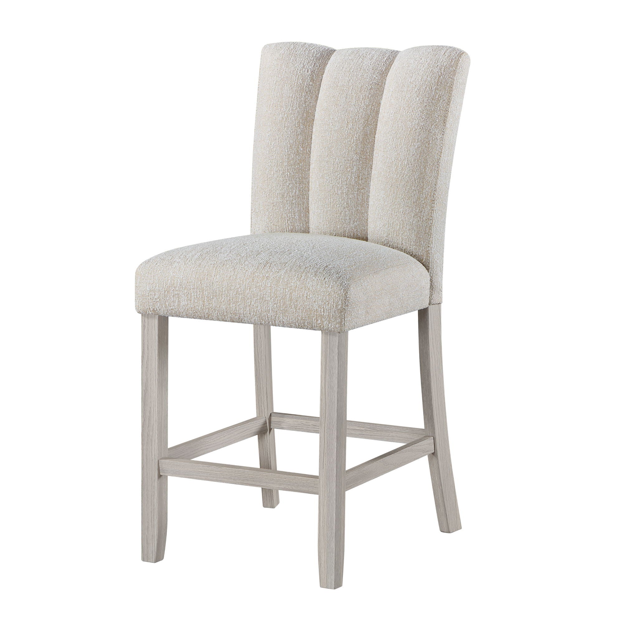 D2507 - 7 Piece Dining Room Set (Bar Table With Hidden Storage In The Base With 6 Bar Stools) - White