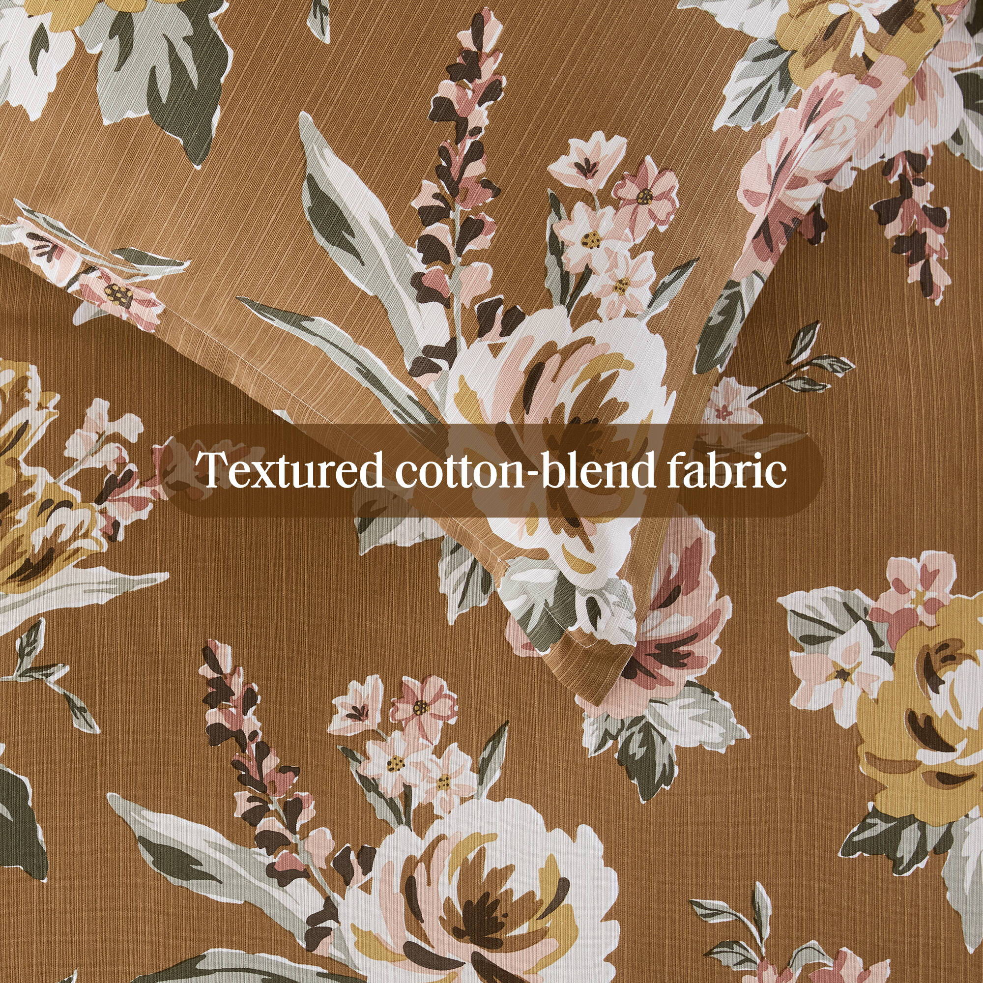 Salara - Queen Comforter Set - Terracotta
