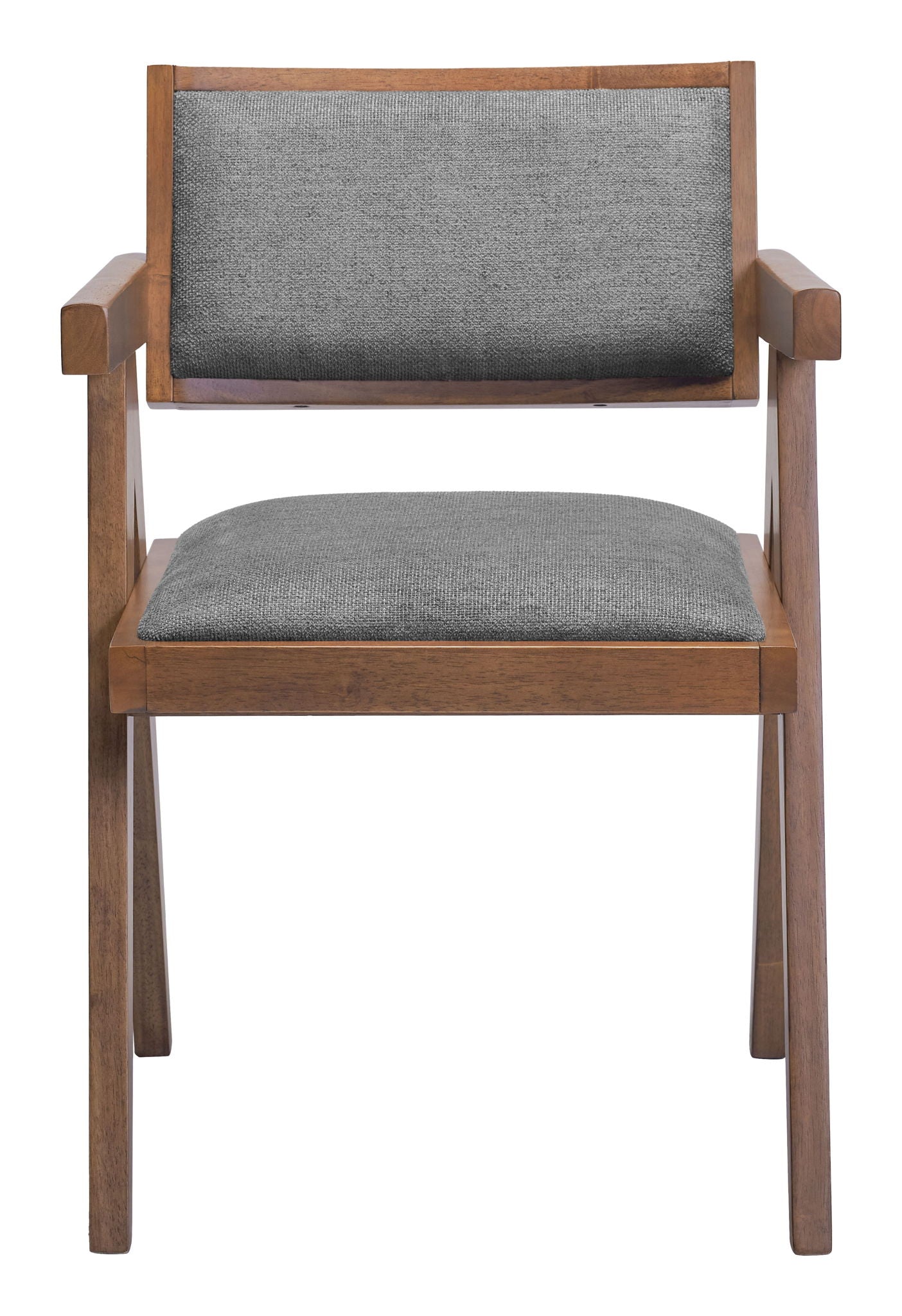Delhi - Dining Chair (Set of 2) - Gray / Walnut