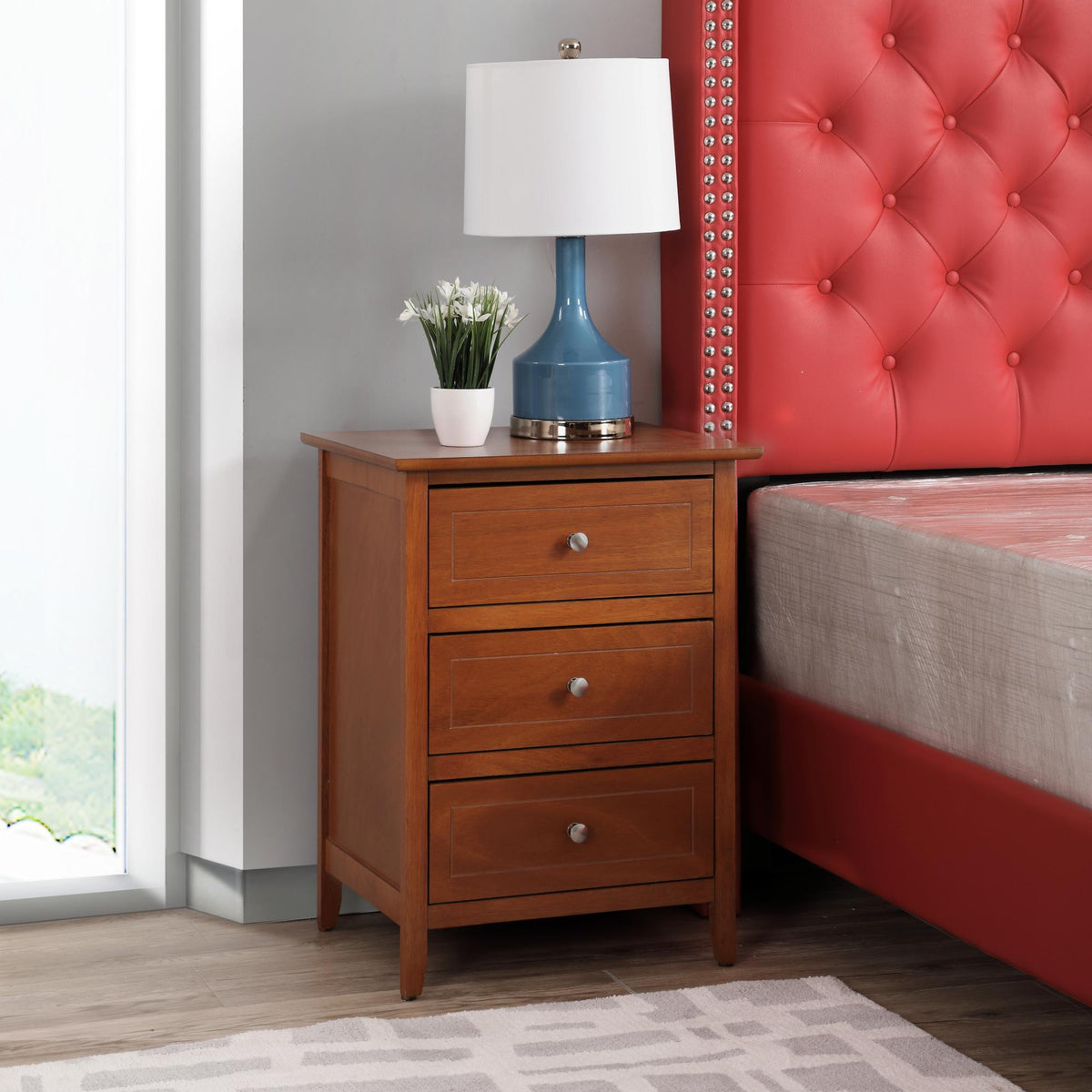Daniel - 3 Drawer Nightstand