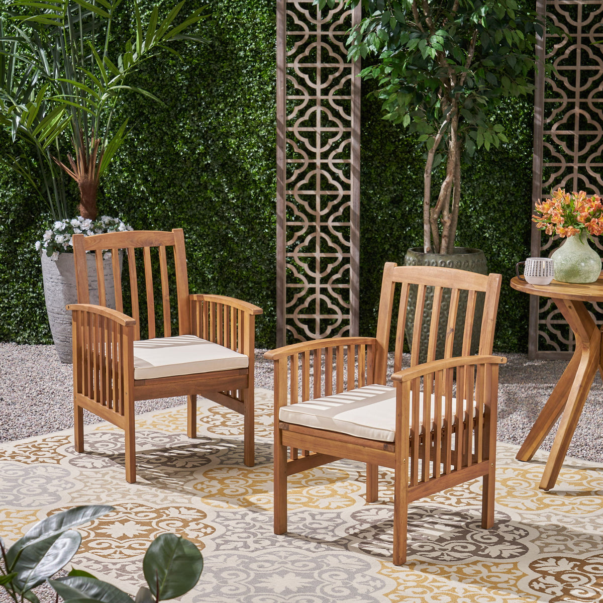 Casa - Dining Chair Set With Cushions (Set of 2) - Brown