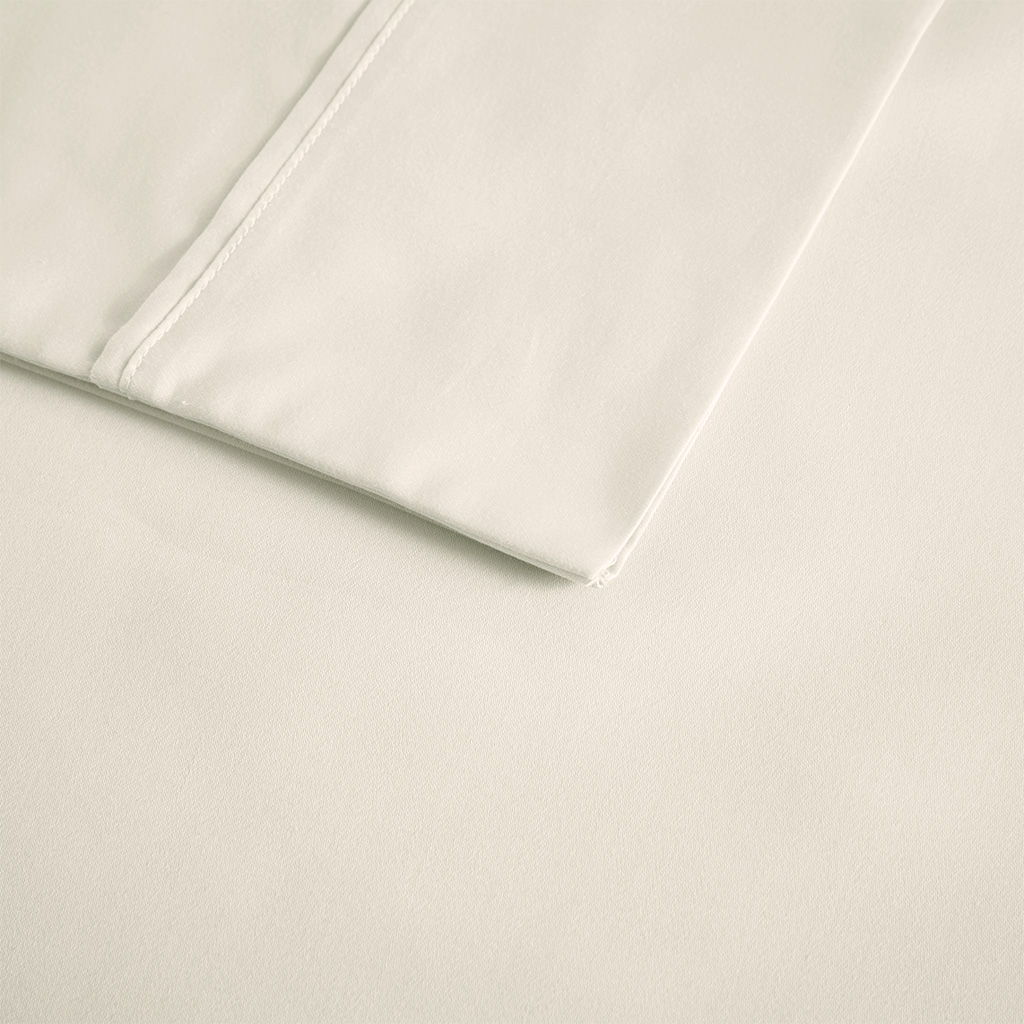 600 Thread Count - Cooling Cotton Blend 4 Piece King Sheet Set - Ivory