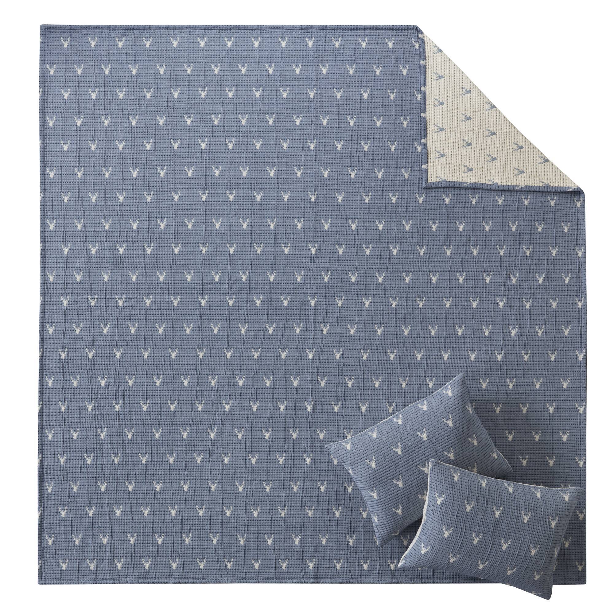 Keystone - Full/Queen Coverlet Set - Blue