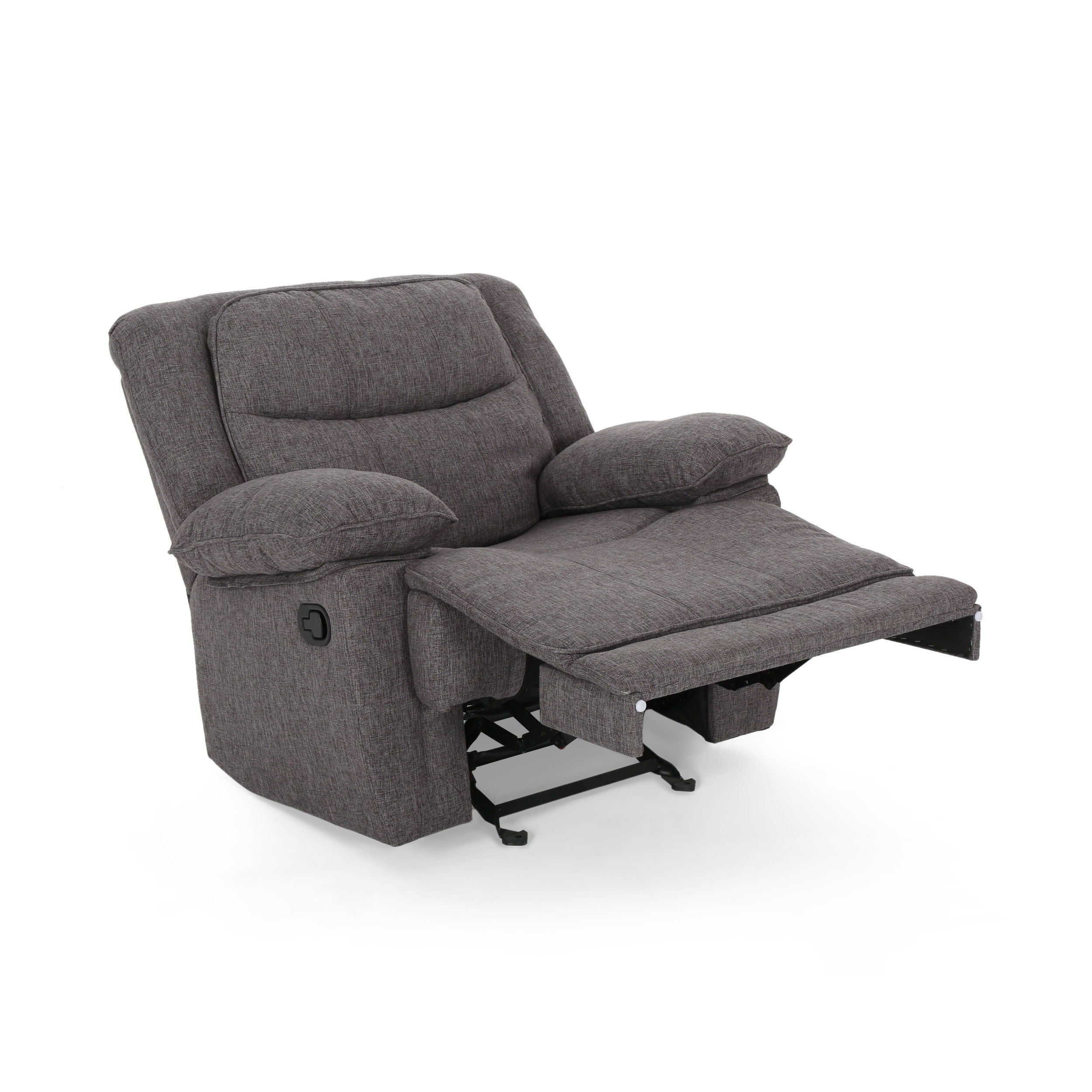 Wide Manual Glider Standard Recliner - Charcoal