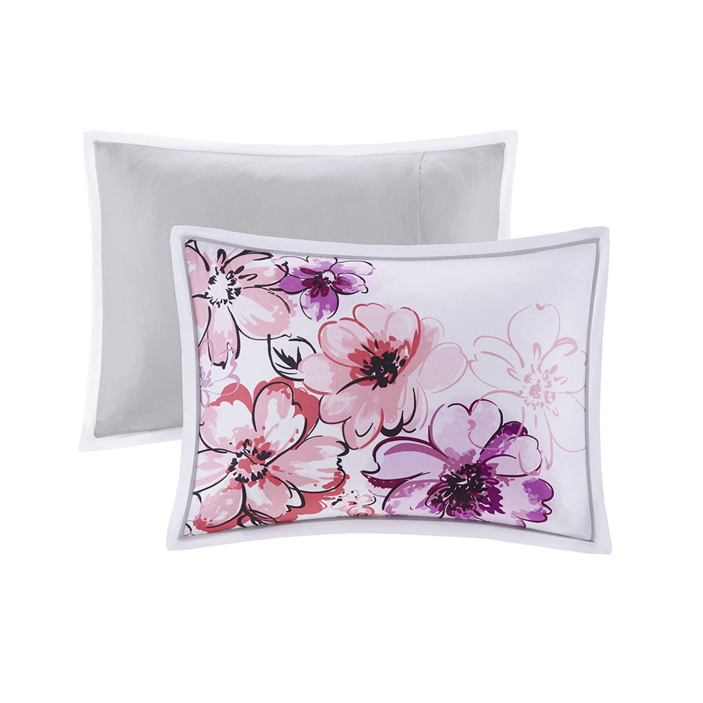 Olivia - Twin Comforter Set - Pink
