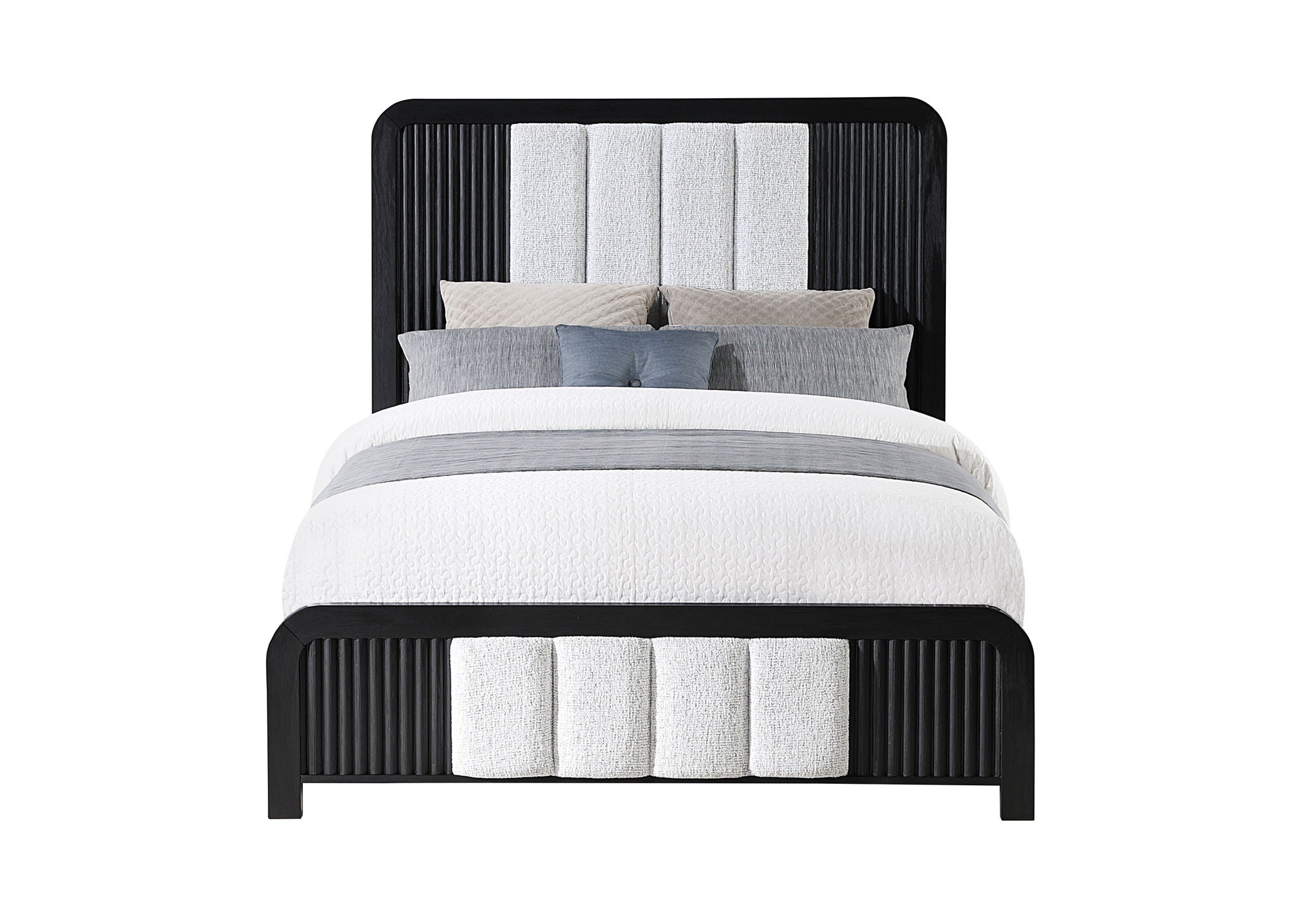 Beckett - Queen Bed Headboard - Black / White