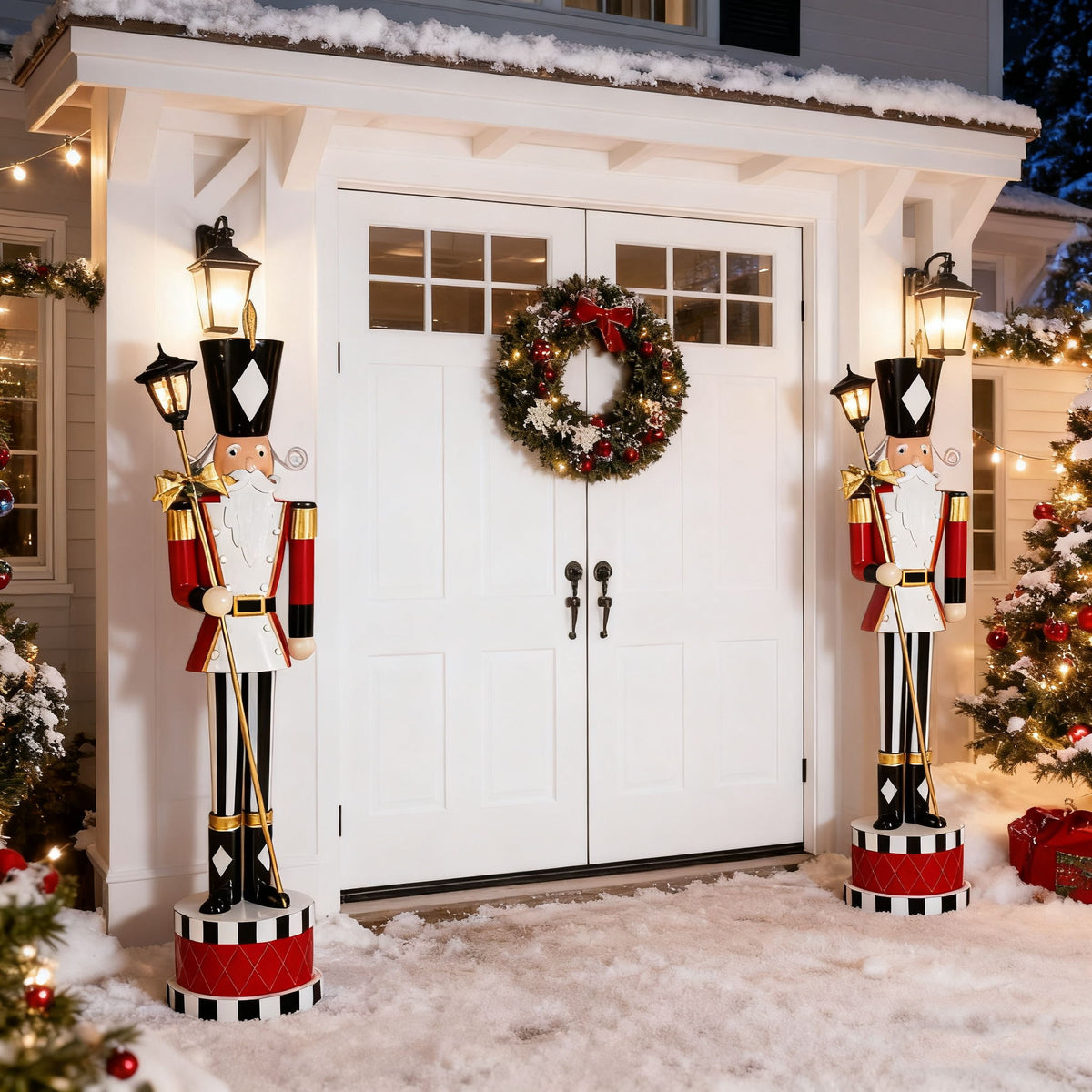 Classic Nutcracker Holiday Decor With Timeless Design And Durable Construction - Red