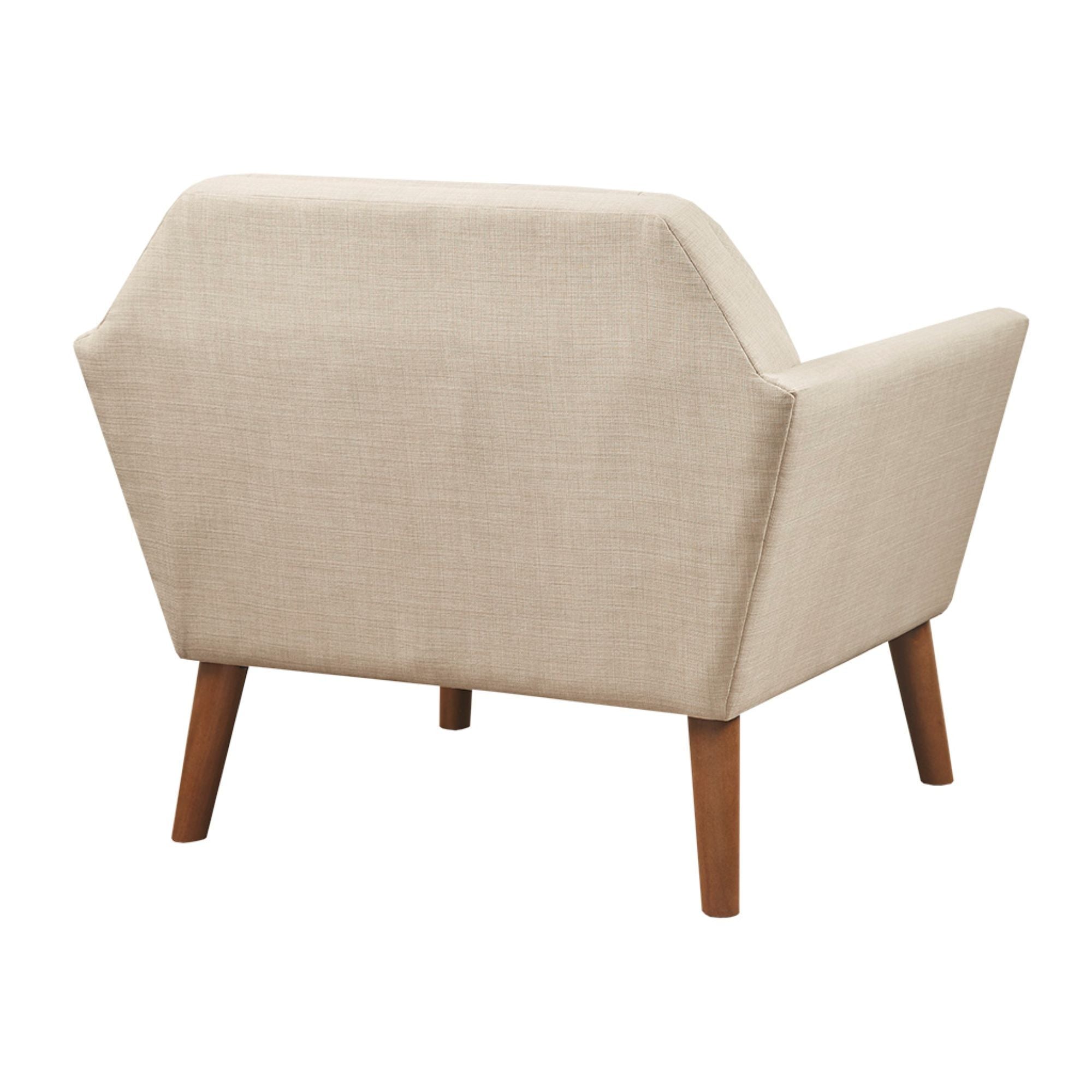 Newport - Wide Mid-Century Modern Lounge Chair (Set of 2) - Beige
