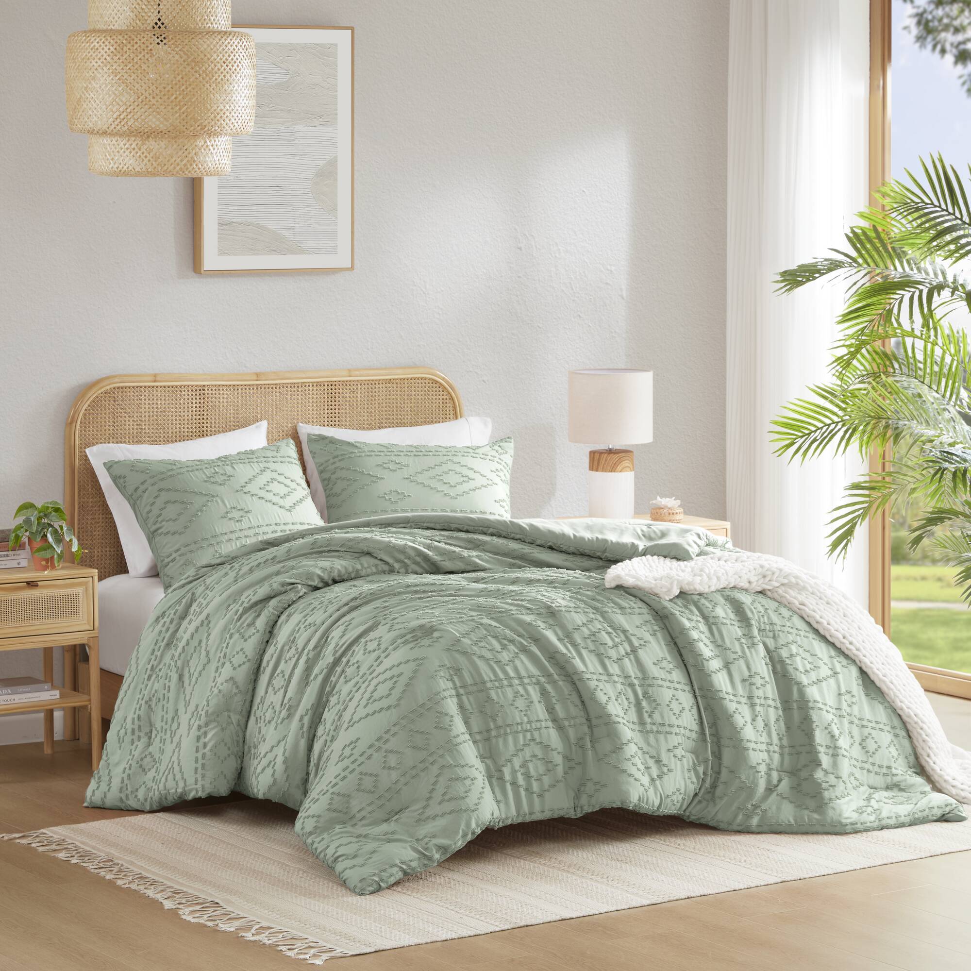 Gigi - Full/Queen Comforter Mini Set - Sage Green