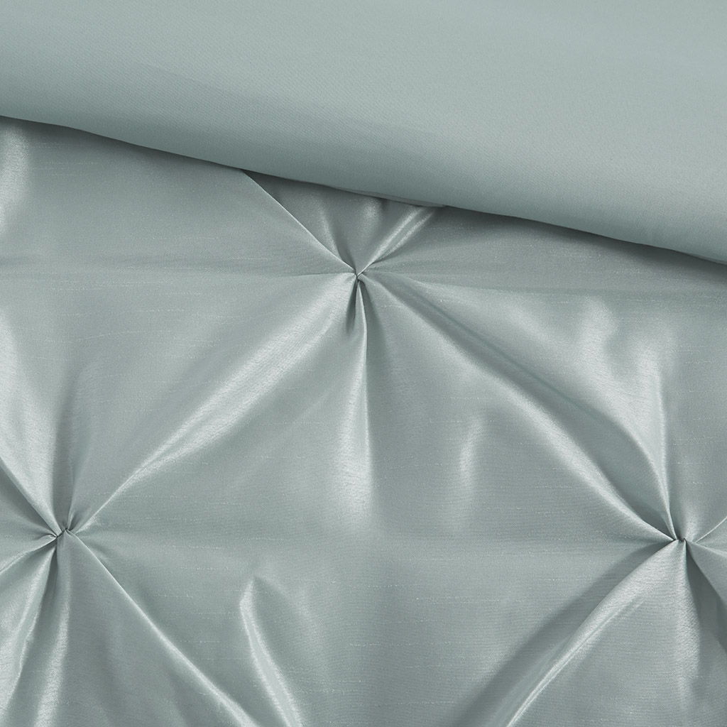 Laurel - California King 7 Piece Tufted Comforter Set - Seafoam