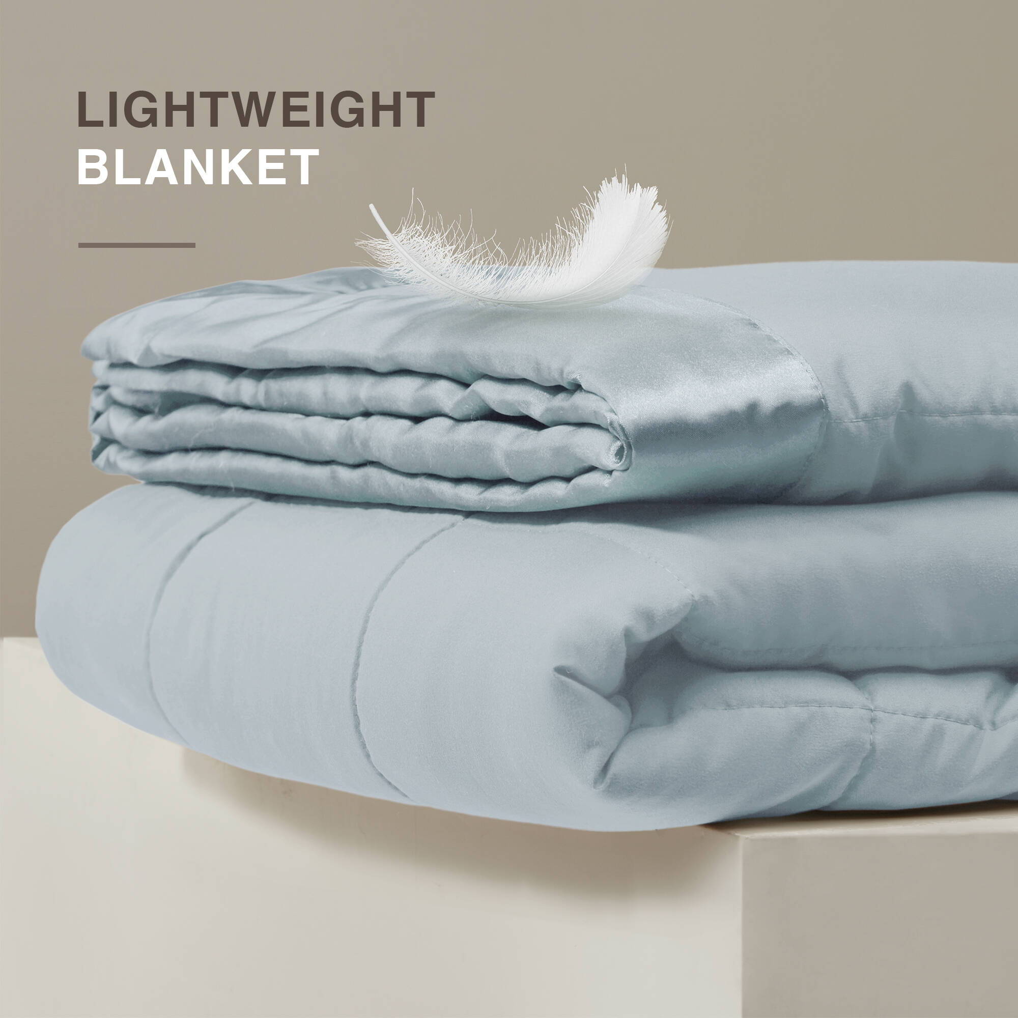 Windom - King All Season Hypoallergenic Blanket With 3M Scotchgard - Blue
