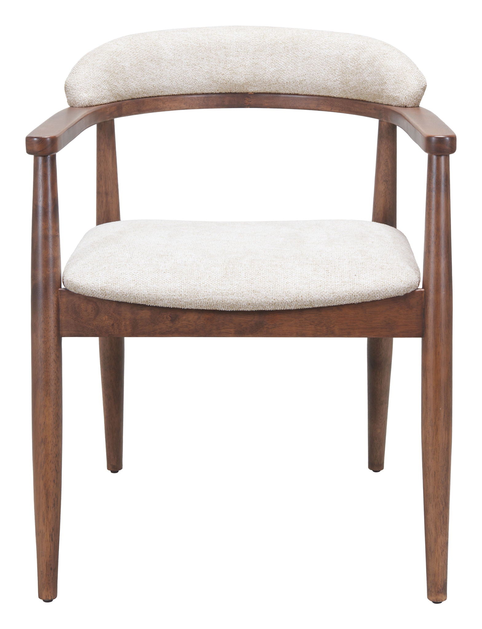 Goka - Dining Chair - Beige / Walnut
