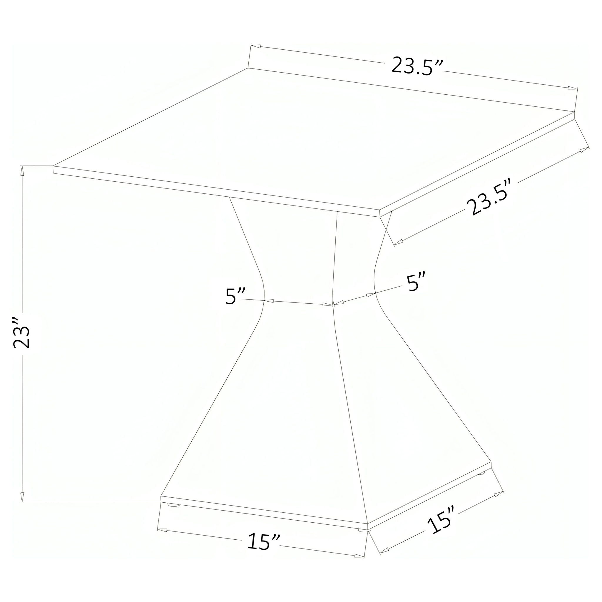 Exeter - Table With Glass Top